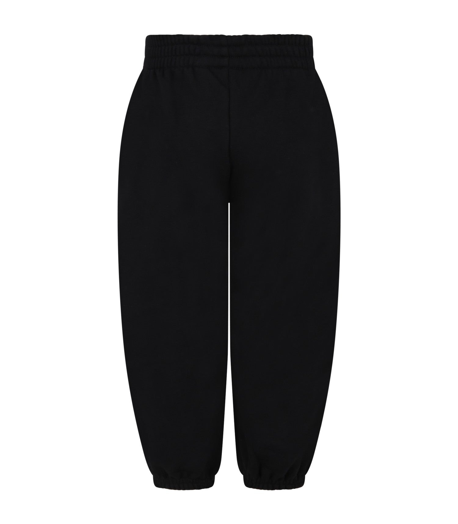 Boys & Girls Black Logo Cotton Trousers