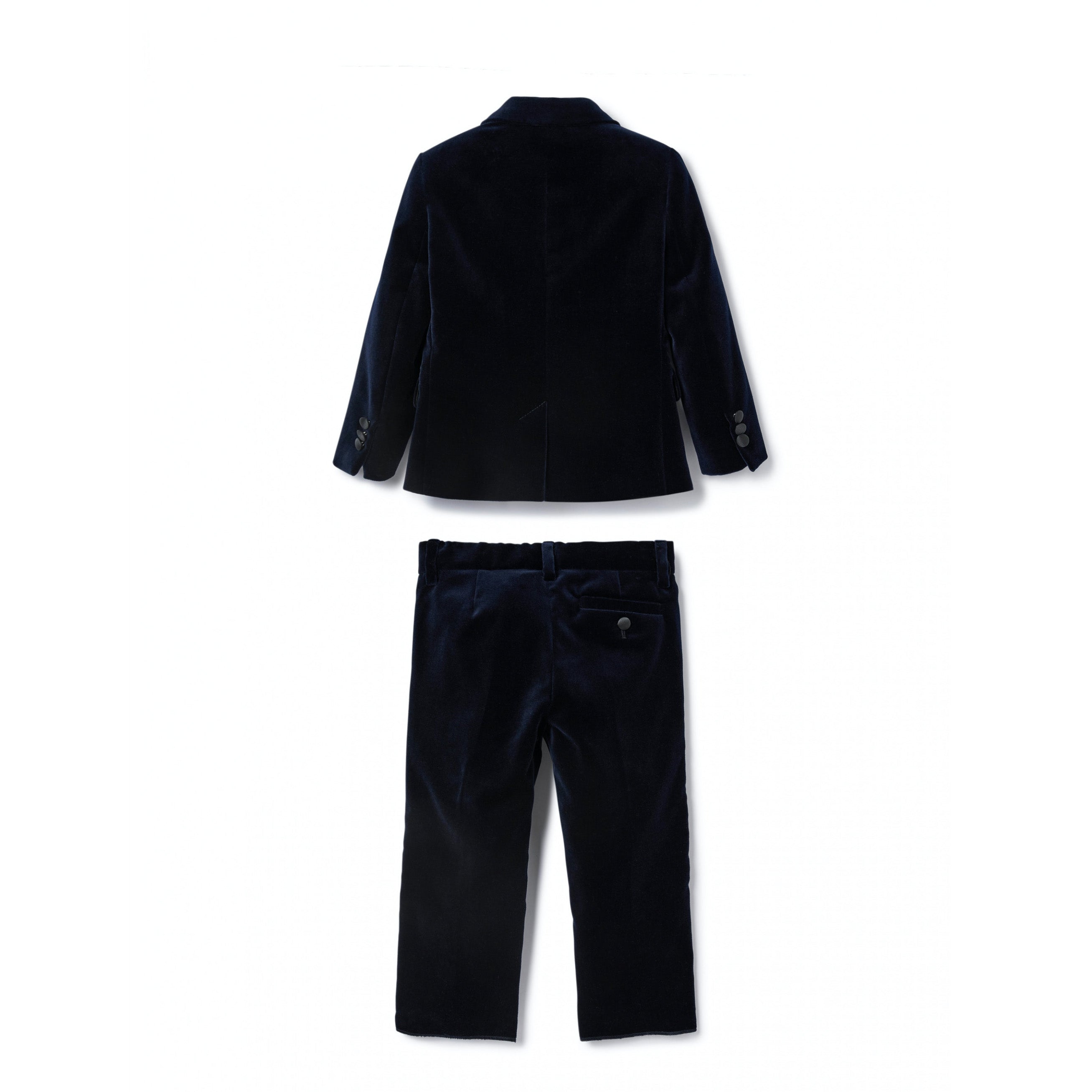 Boys Blue Velvet Suit