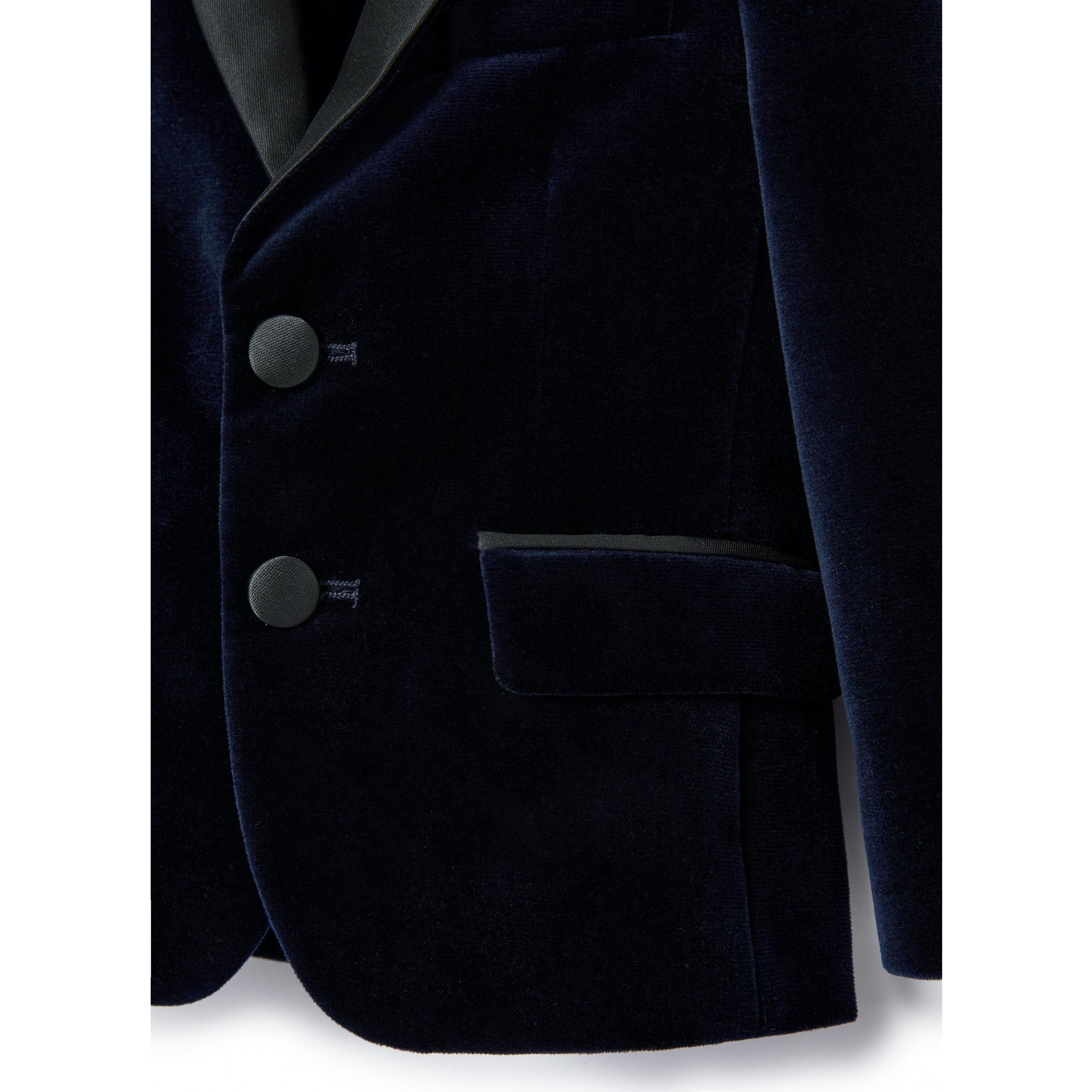 Boys Blue Velvet Suit