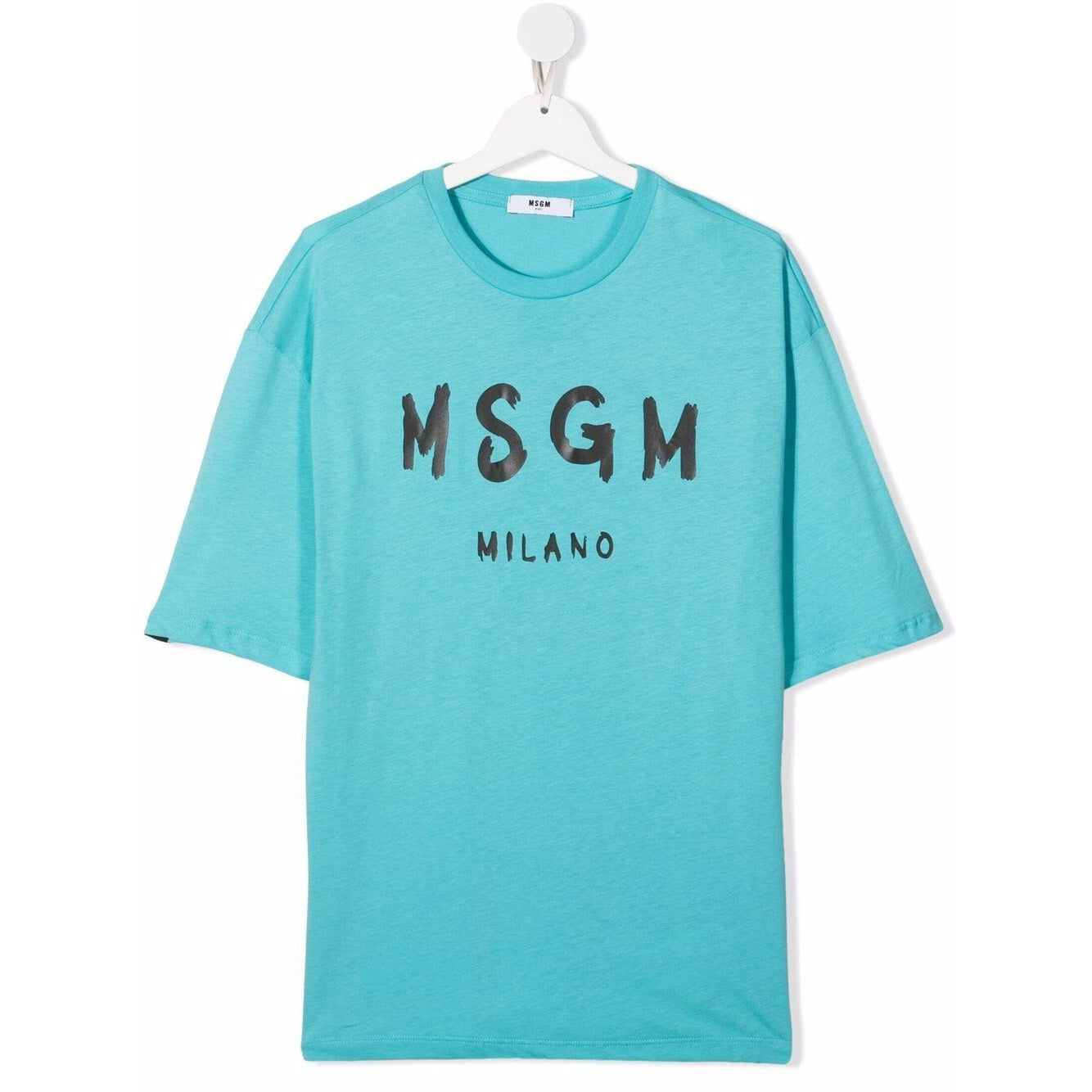 Boys & Girls Blue Logo Cotton T-Shirt