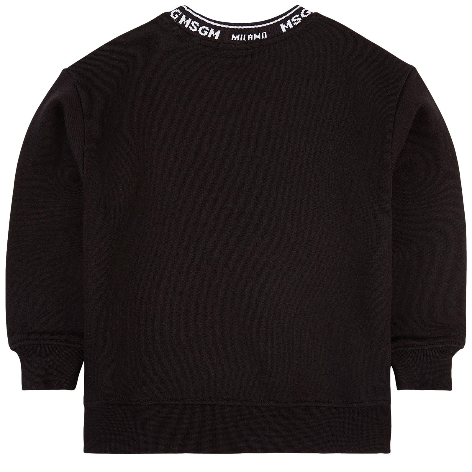 Boys & Girls Black Cotton Sweatshirt