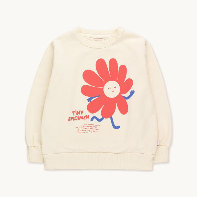 Boys & Girls White Printed Cotton Sweatshirt