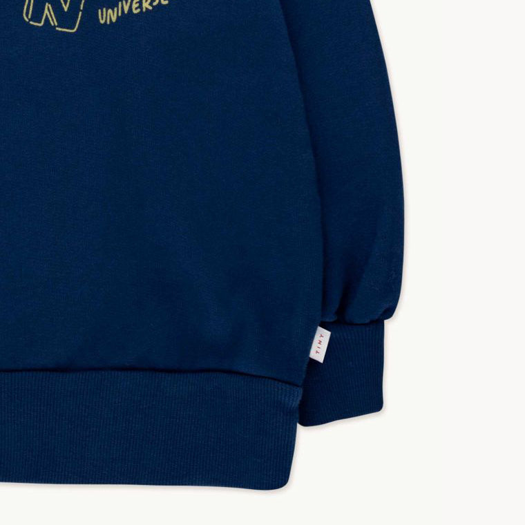 Boys & Girls Blue Printed Cotton Sweatshirt