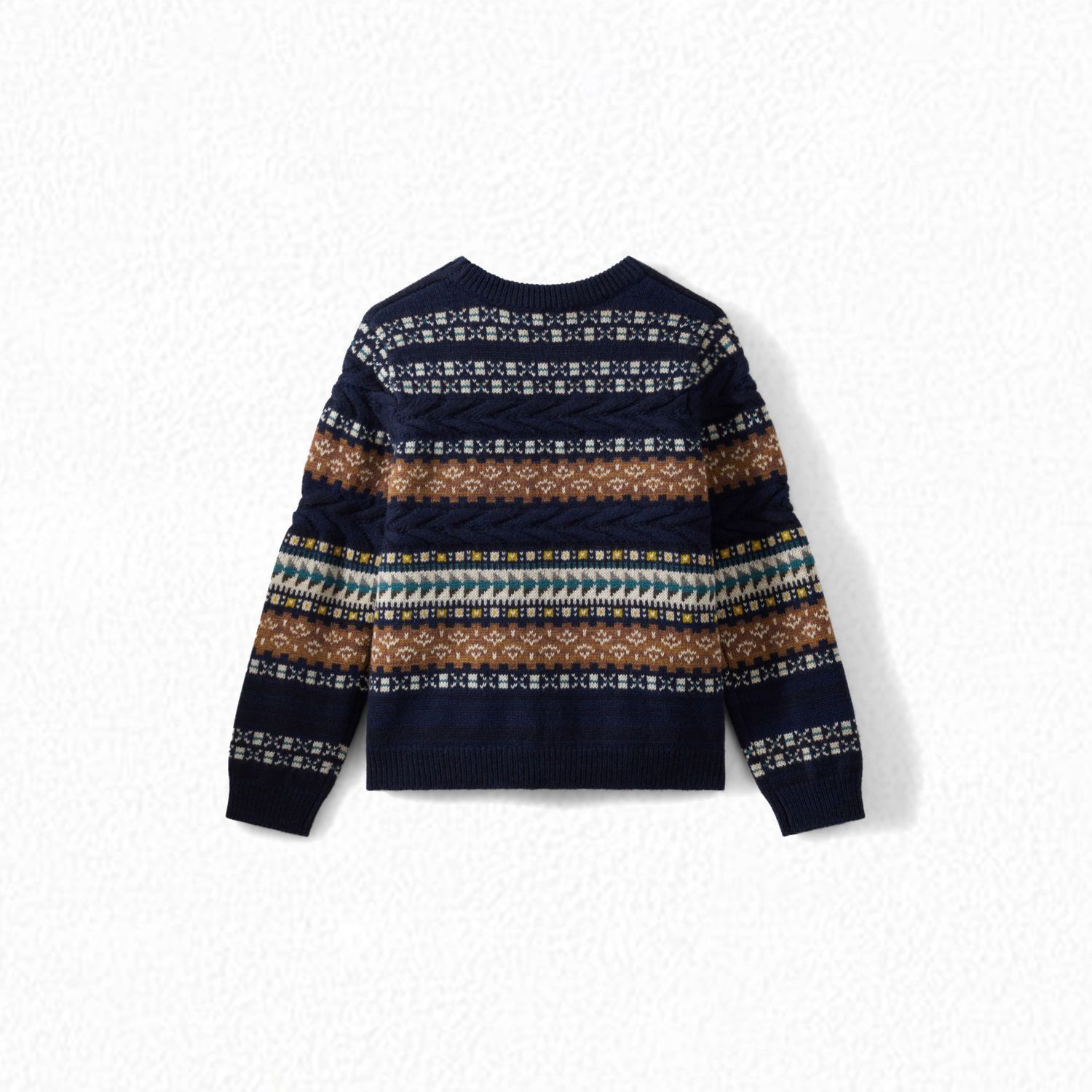 Boys Navy Wool Sweater