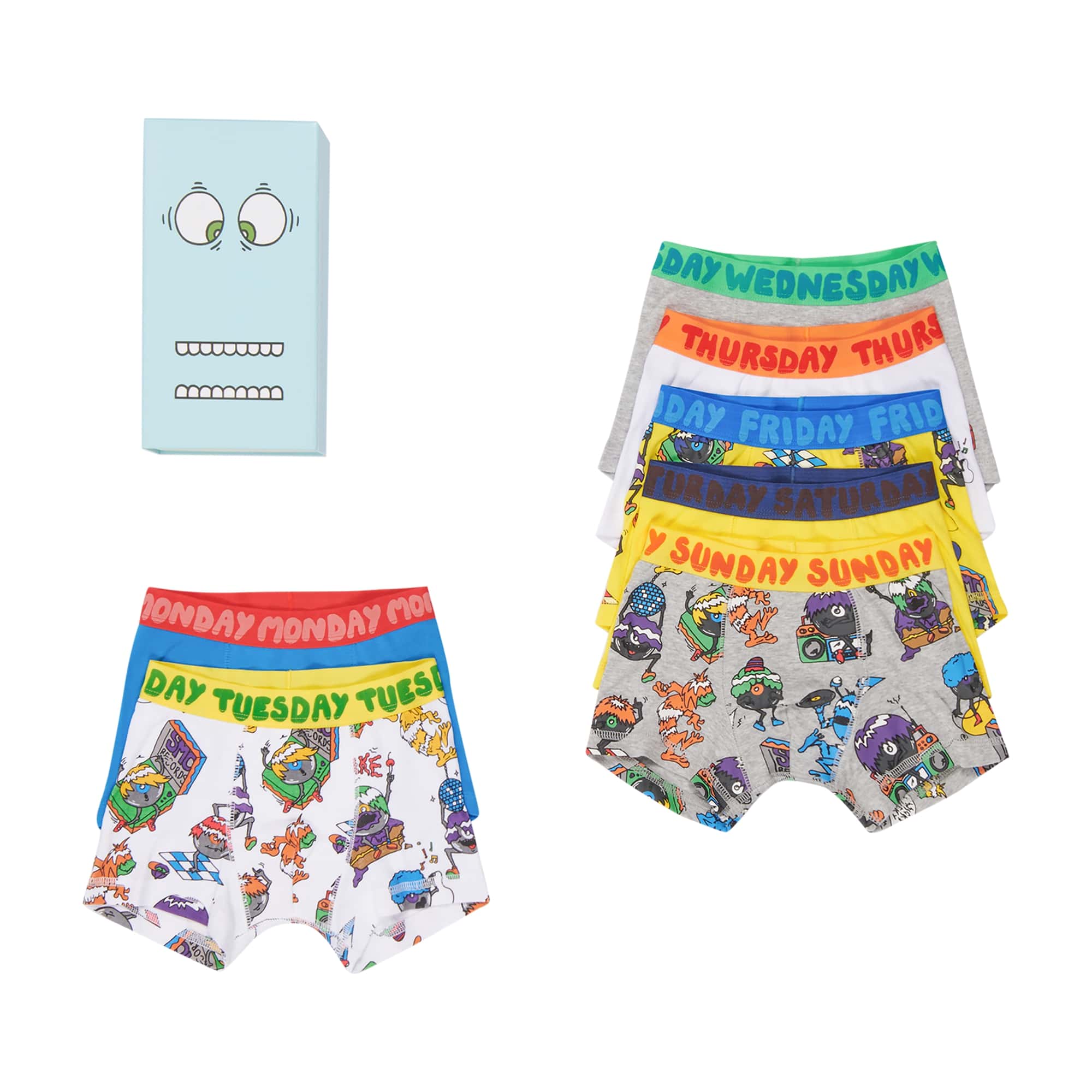 Boys Multicolor Underwear Set(7 Pack)