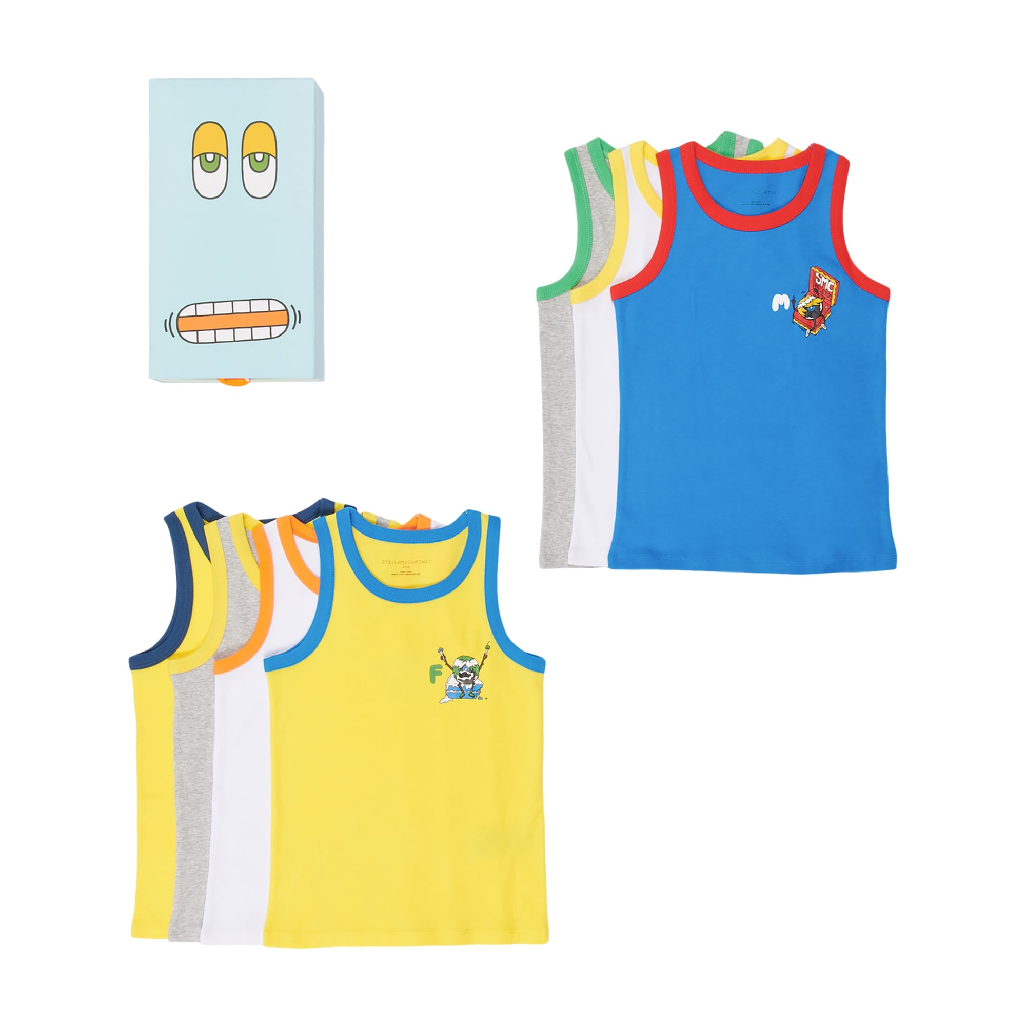 Boys Multicolor Cotton Vest Set (7 Pack)