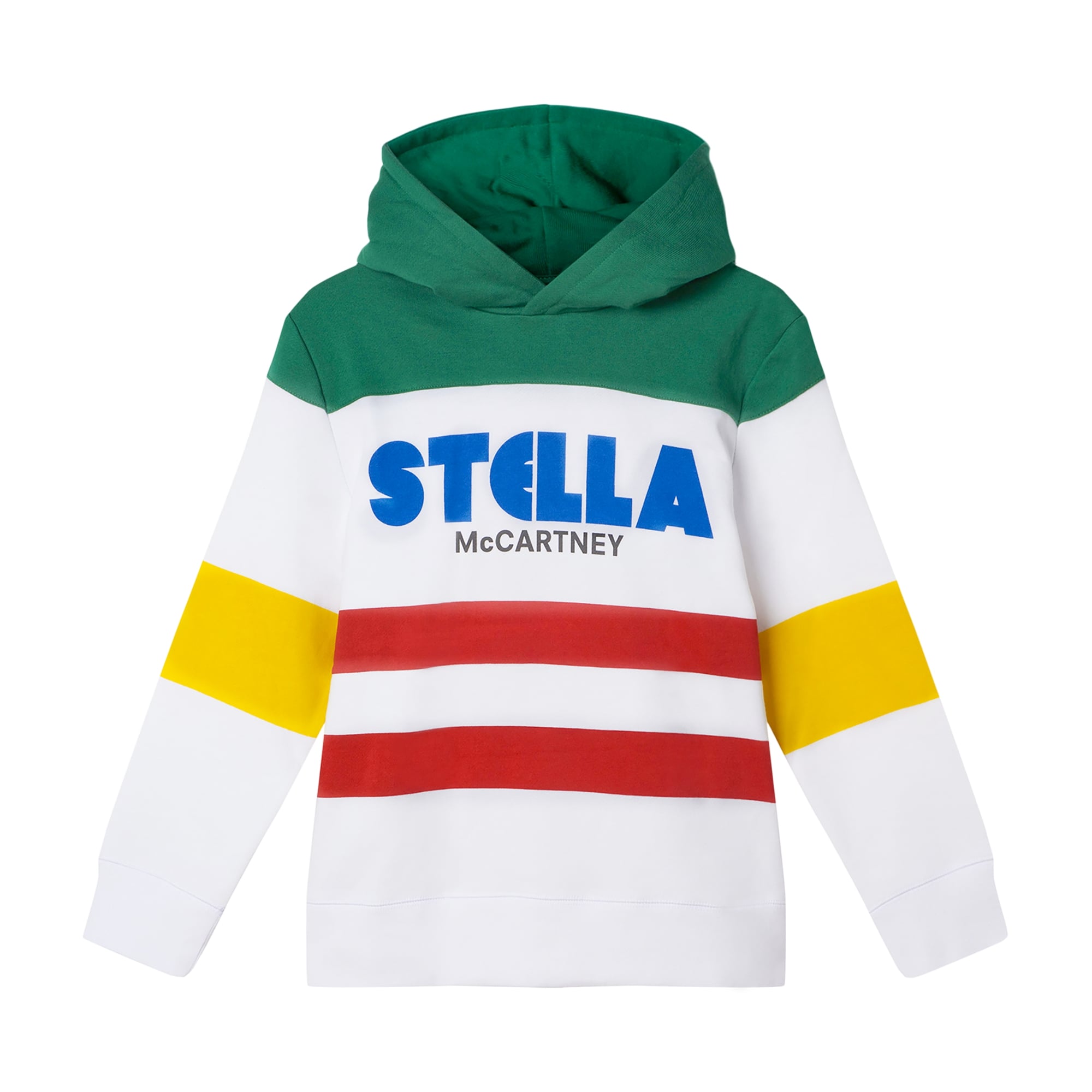 Boys White Logo Hooded Sweatshirt