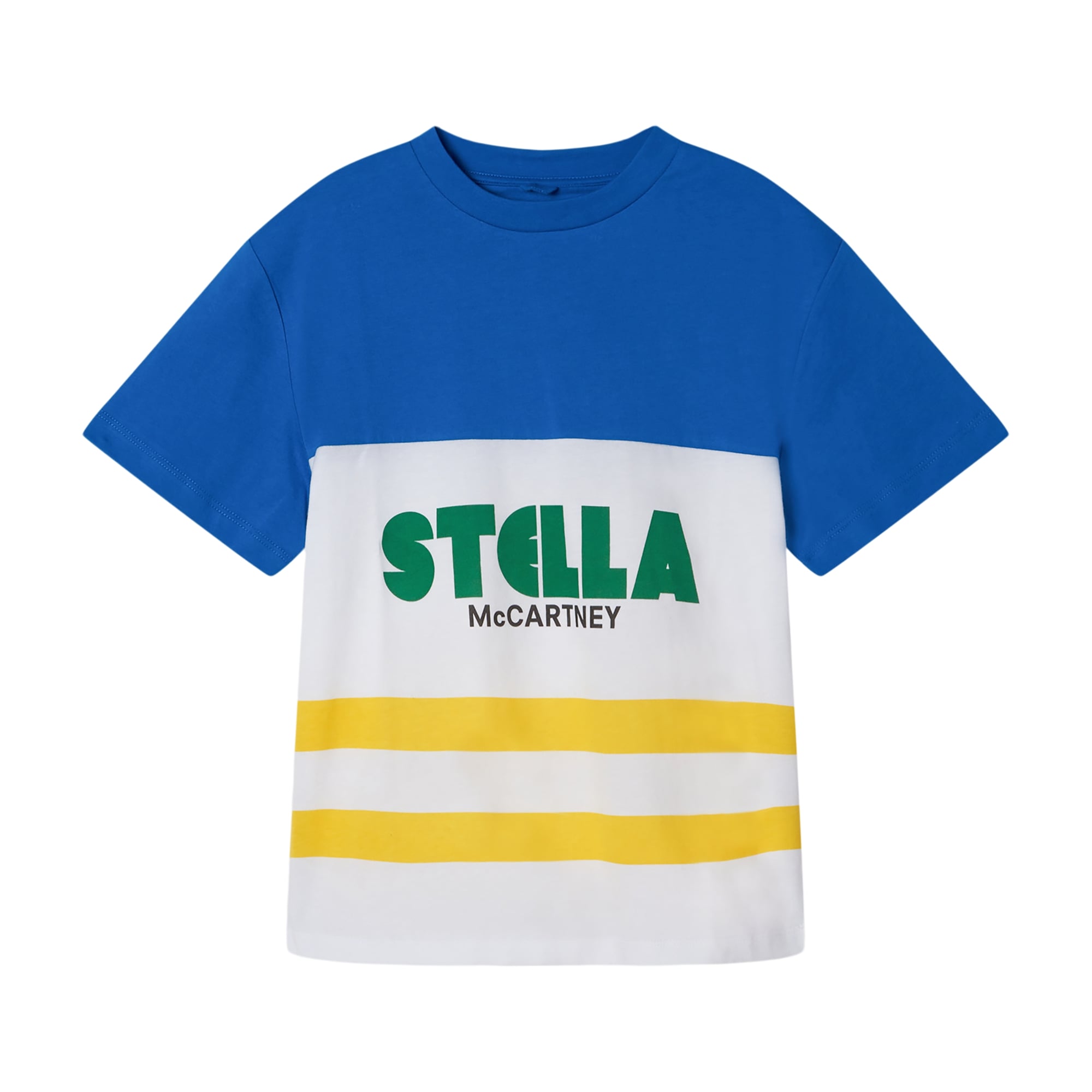 Boys Blue Logo Cotton T-Shirt