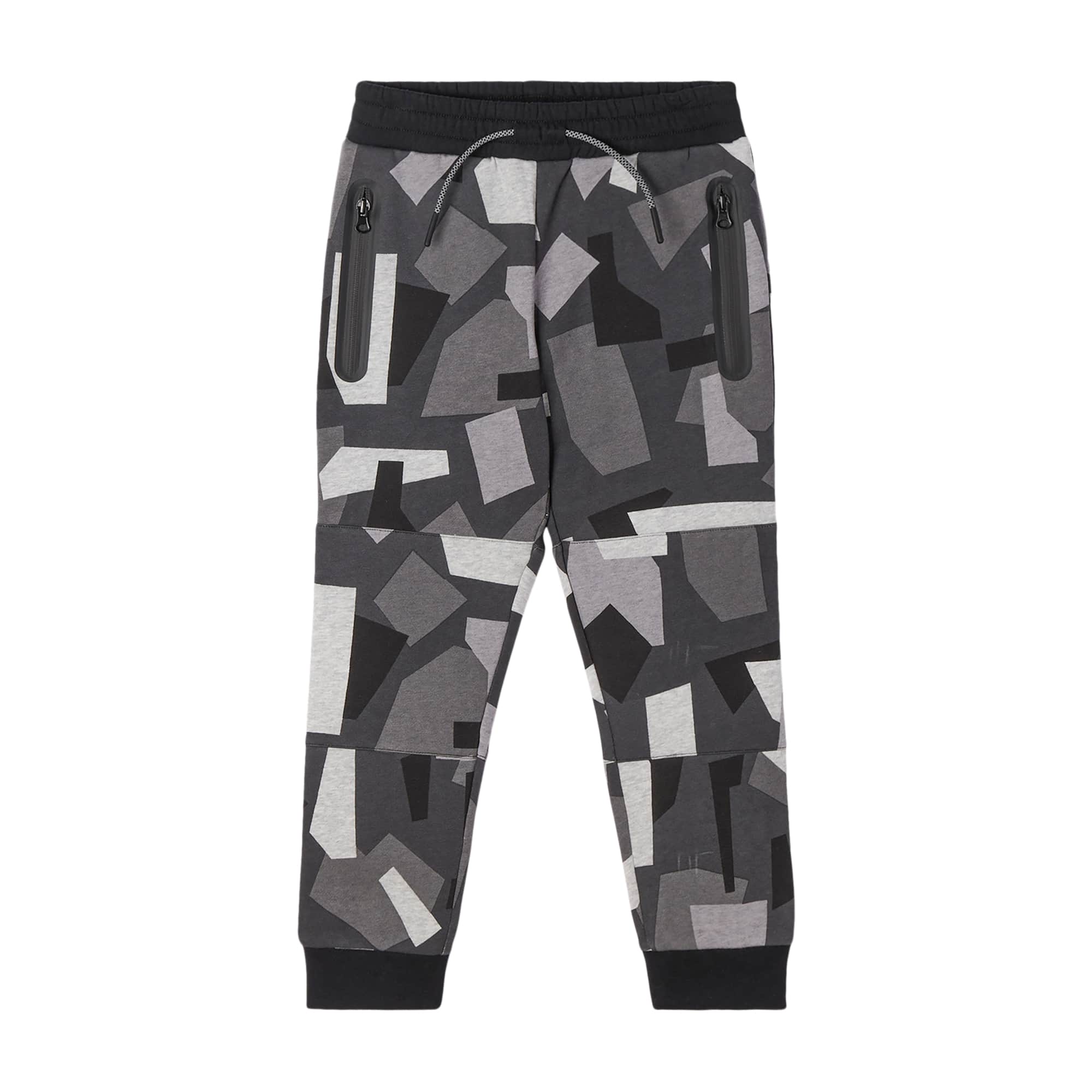 Boys Grey Cotton Sport Trousers