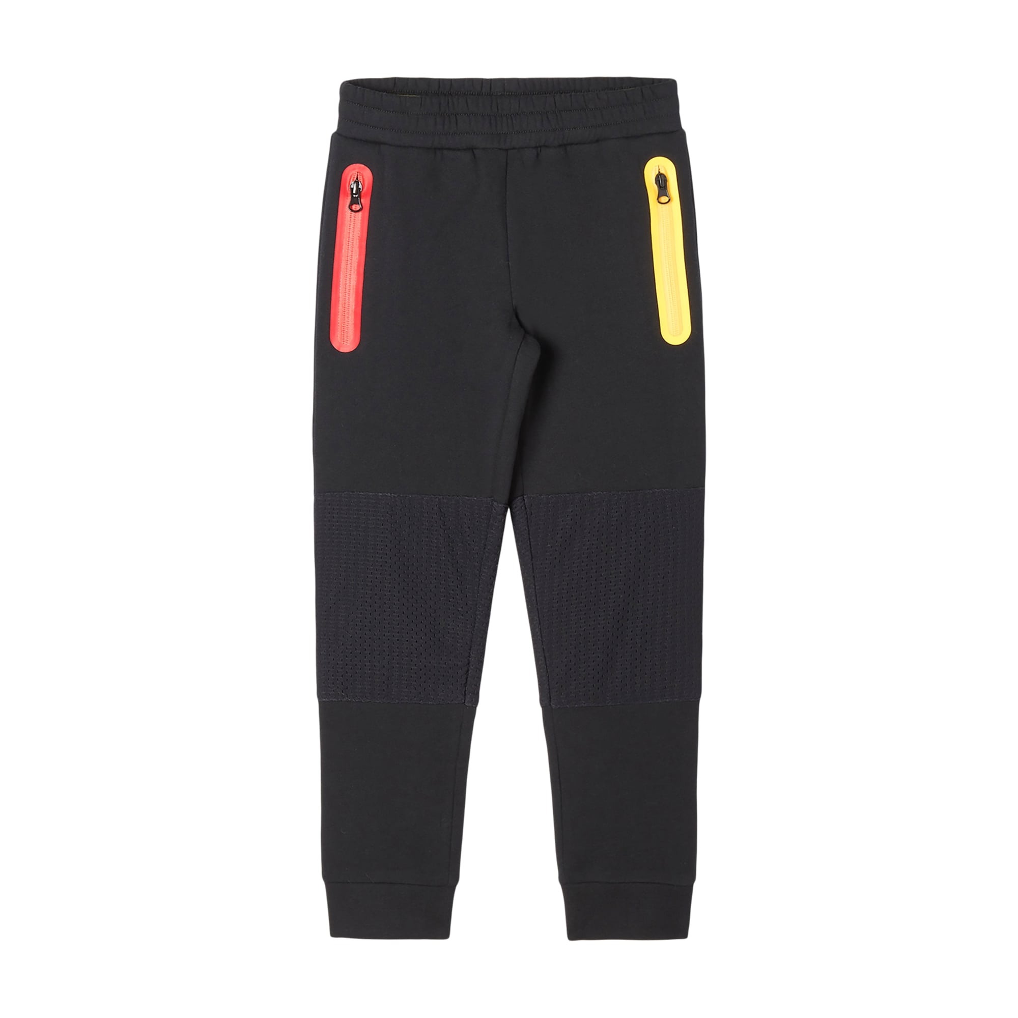 Boys Black Cotton Sport Trousers