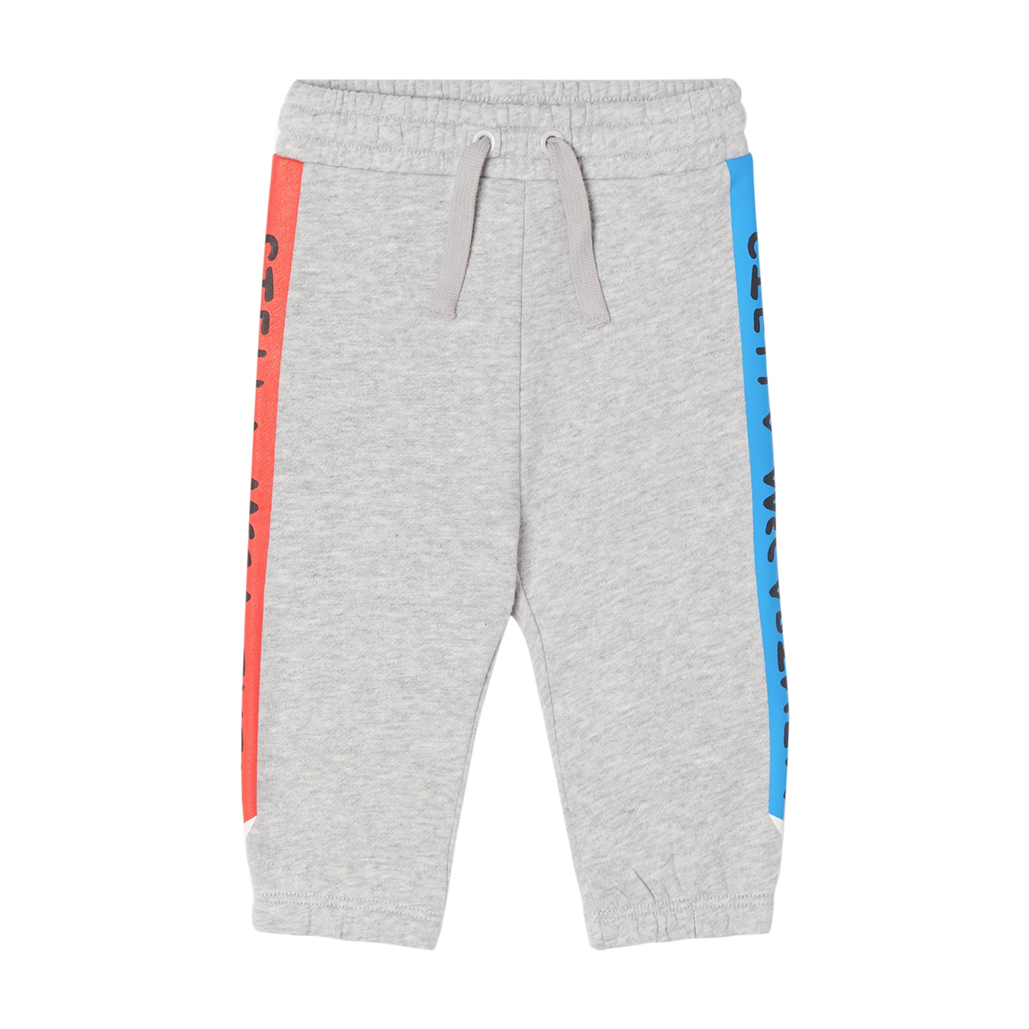 Baby Boys Grey Logo Cotton Trousers