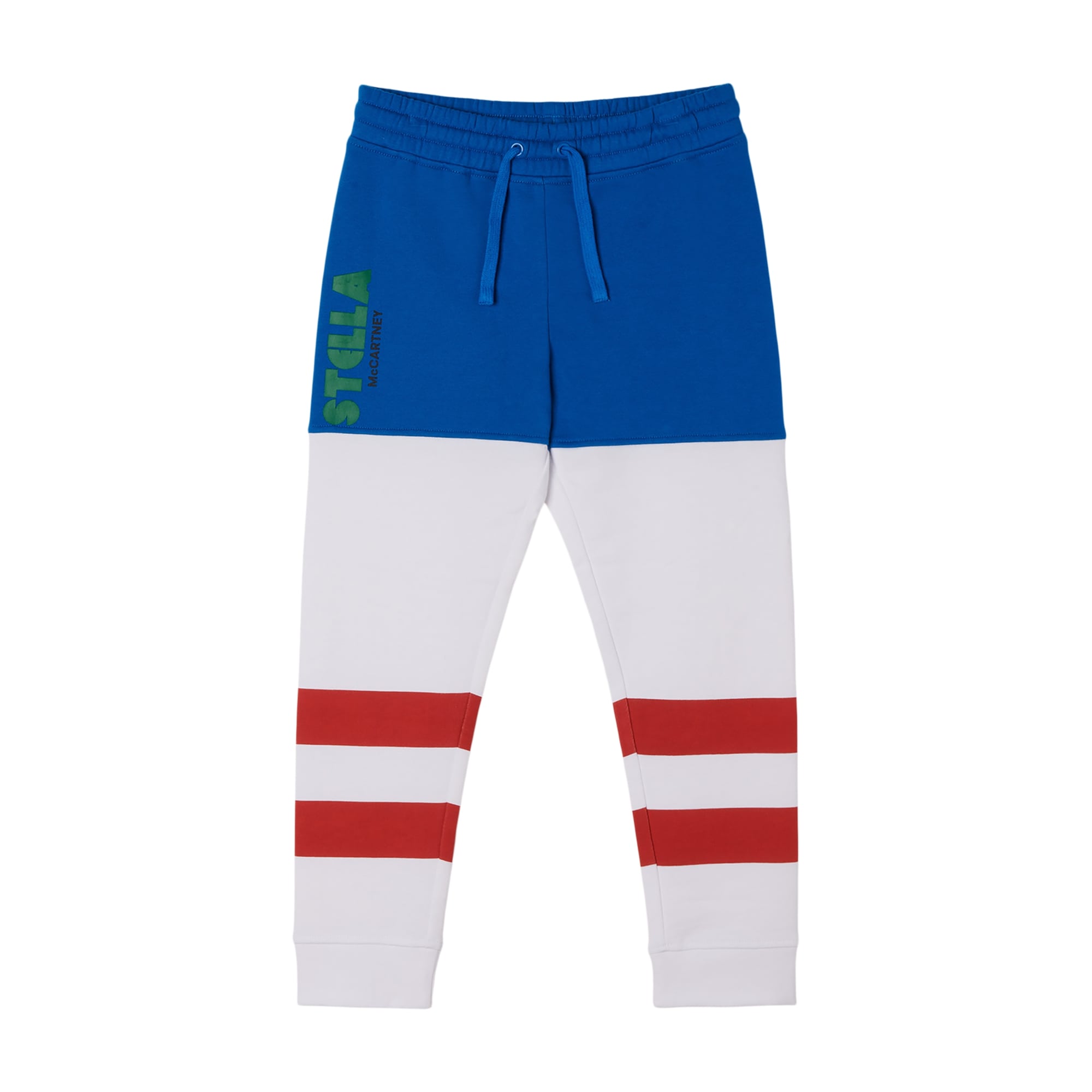 Boys White Logo Cotton Trousers