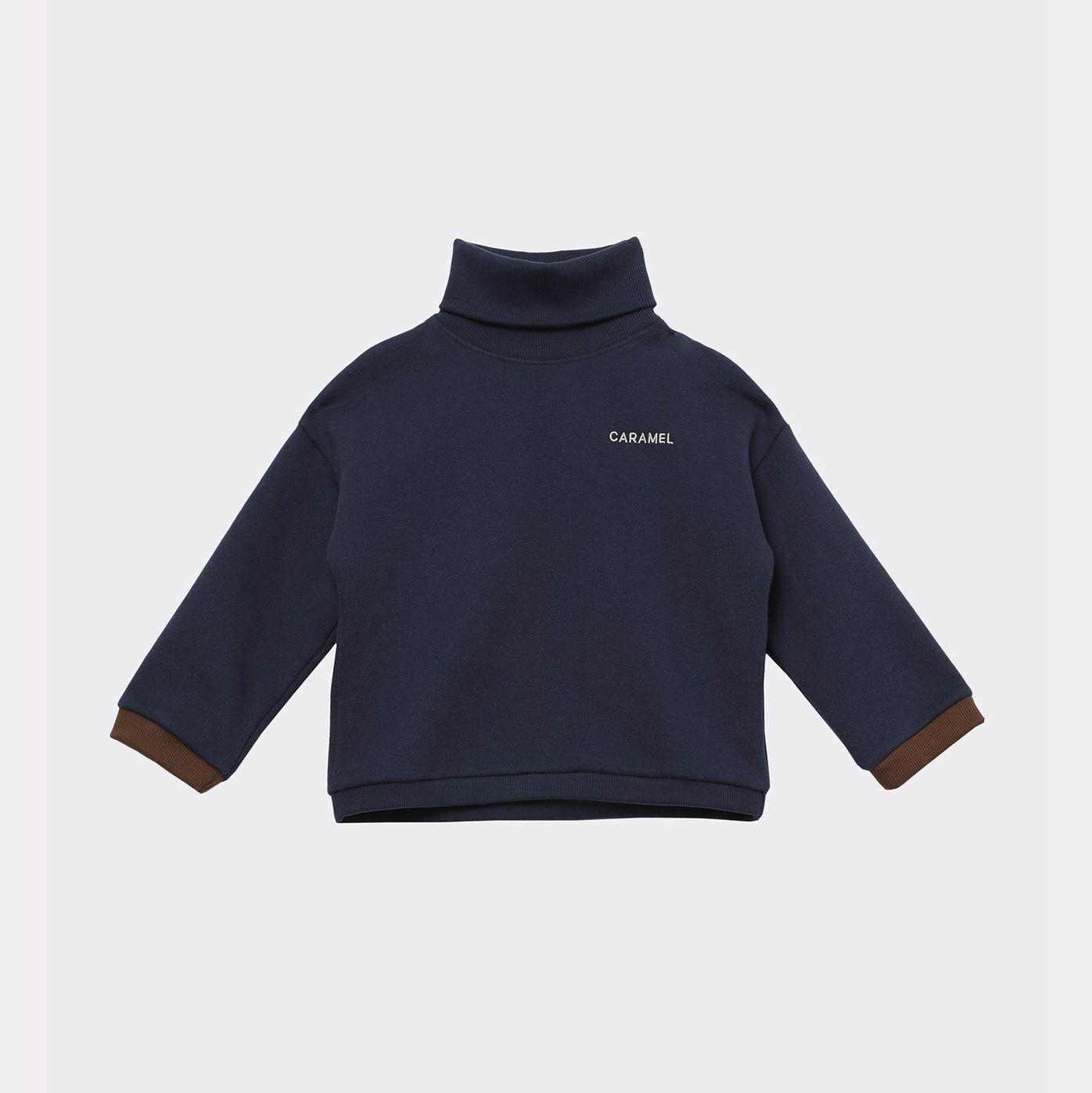 Boys & Girls Navy Logo Cotton Sweatshirt