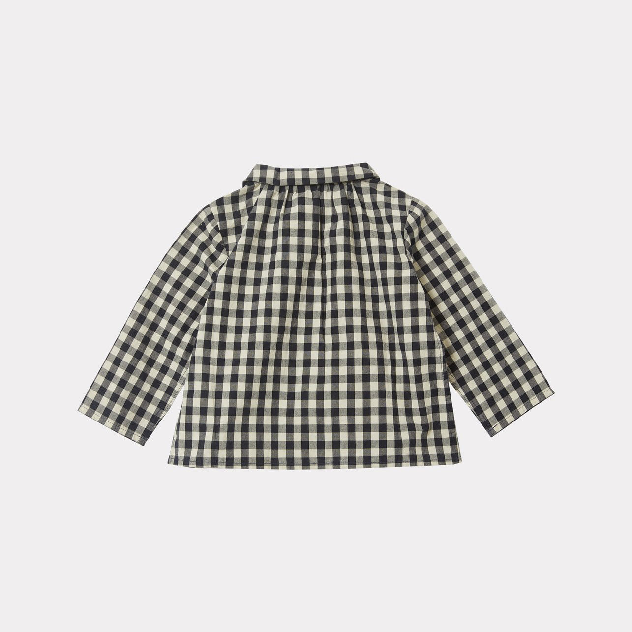 Baby Boys & Girls Blue Check Cotton Shirt