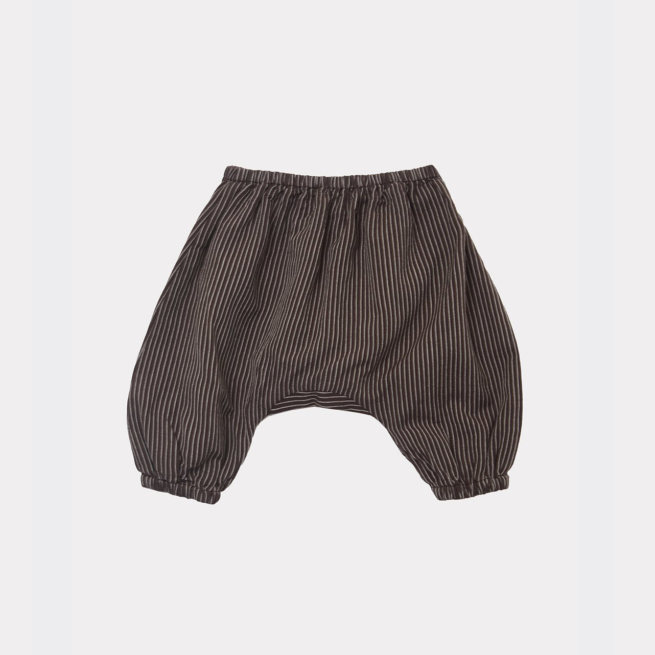 Baby Boys & Girls Brown Stripes Cotton Trousers