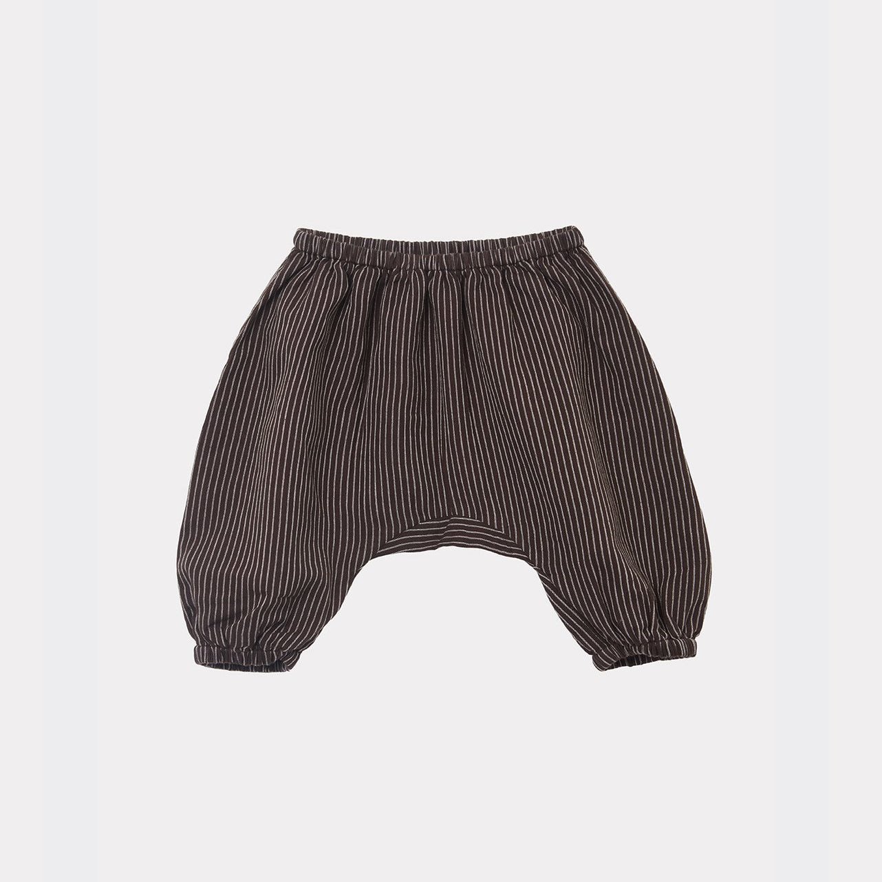 Baby Boys & Girls Brown Stripes Cotton Trousers