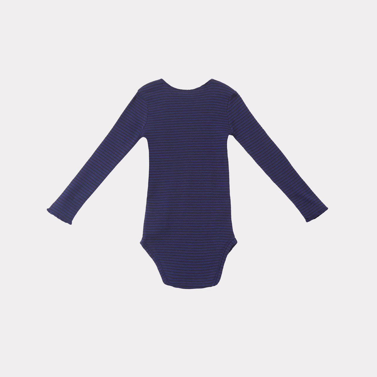 Baby Boys & Girls Navy Stripes Cotton Babysuit