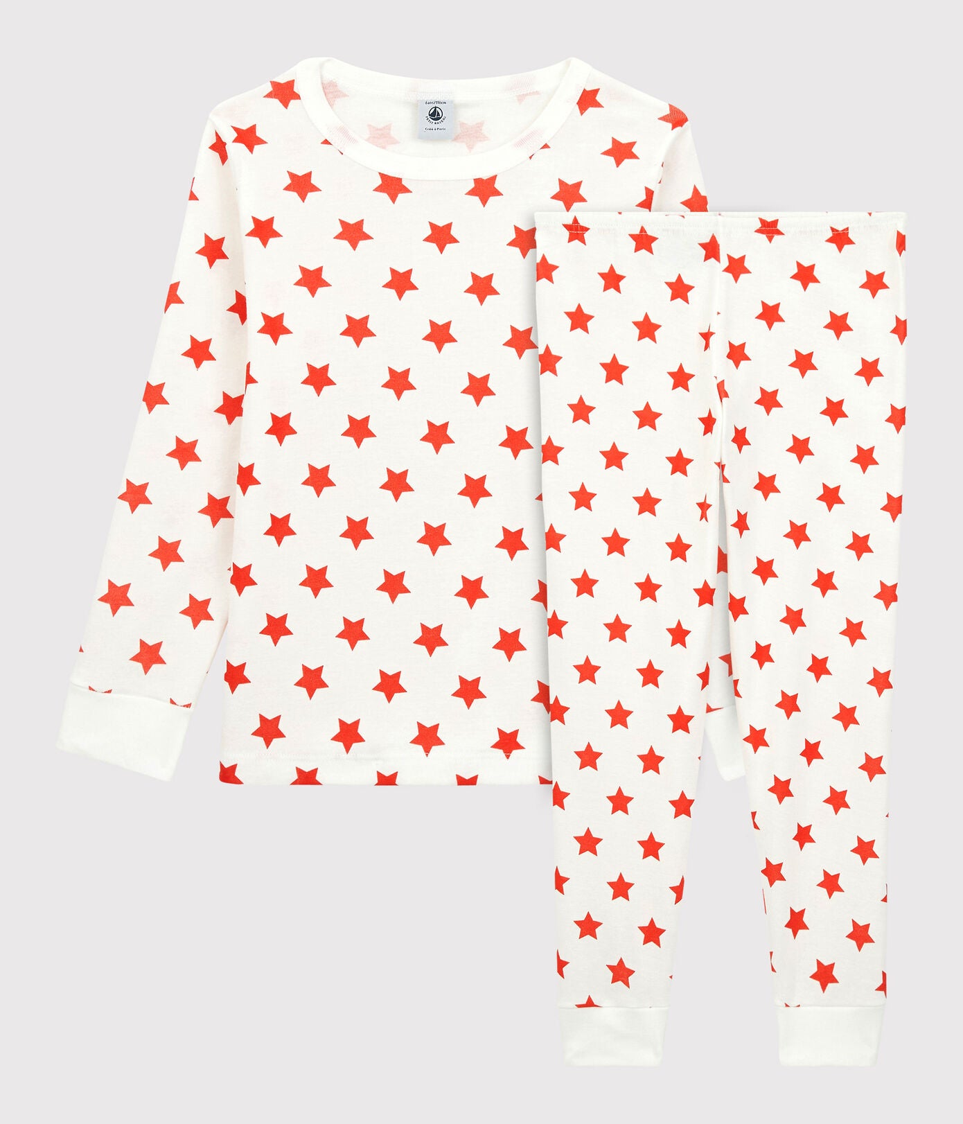 Boys Red Stars Cotton Nightwear Set