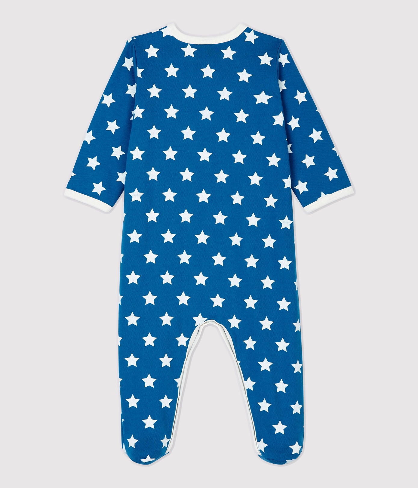 Baby Boys Blue Stars Cotton Babysuit