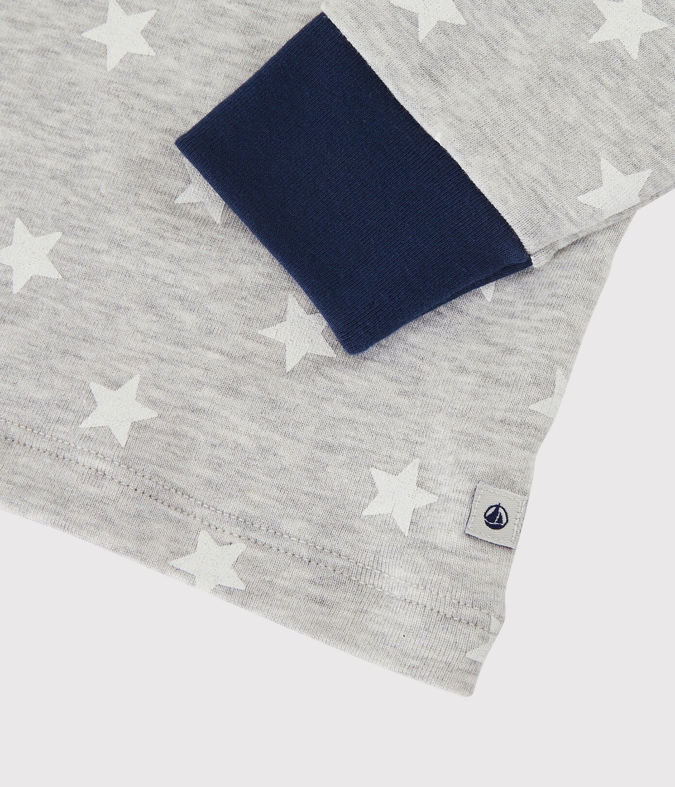 Boys Grey Stars Cotton Nightwear Set