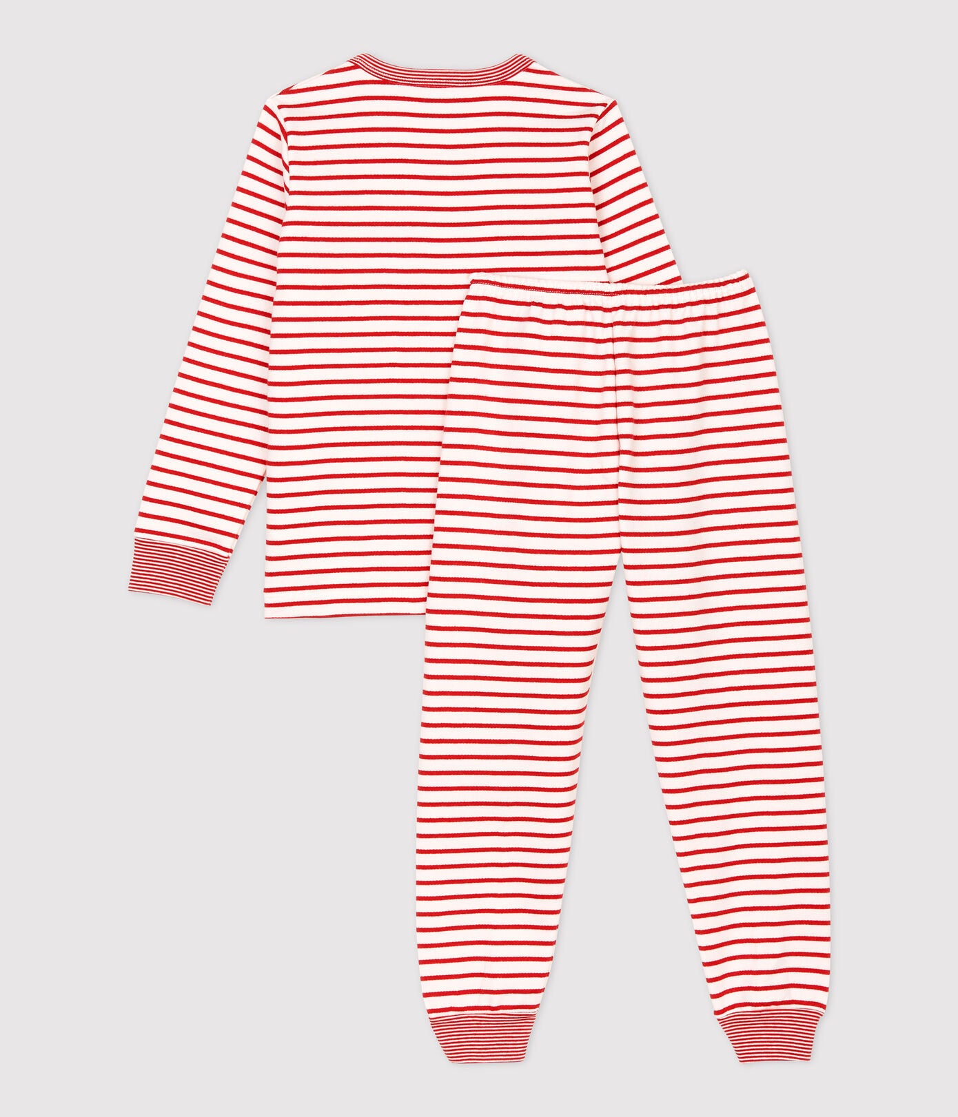 Boys & Girls Red Stripes Cotton Nightwear Set