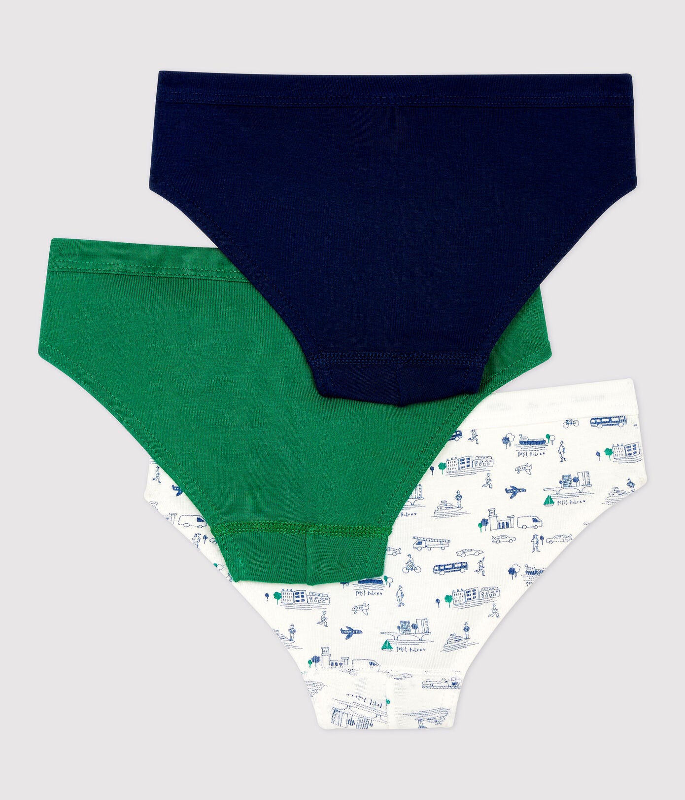 Boys Multicolor Cotton Underwear Set (3 Pack)