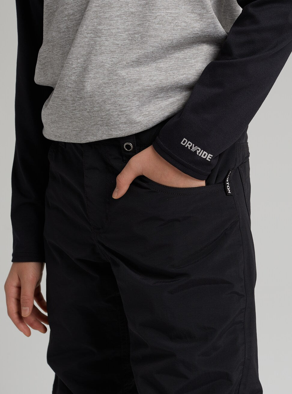 Boys Black Ski Trousers