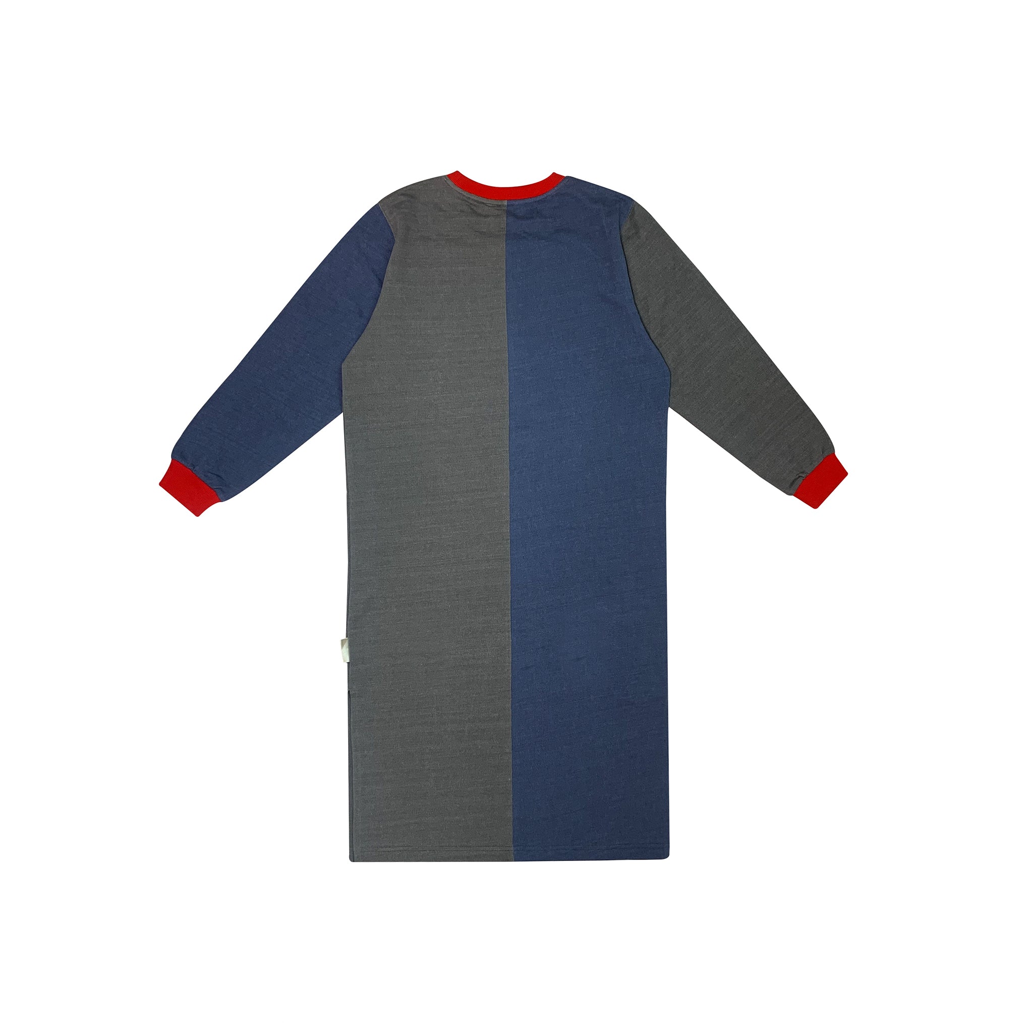 Girls Blue Printed Cotton Dress