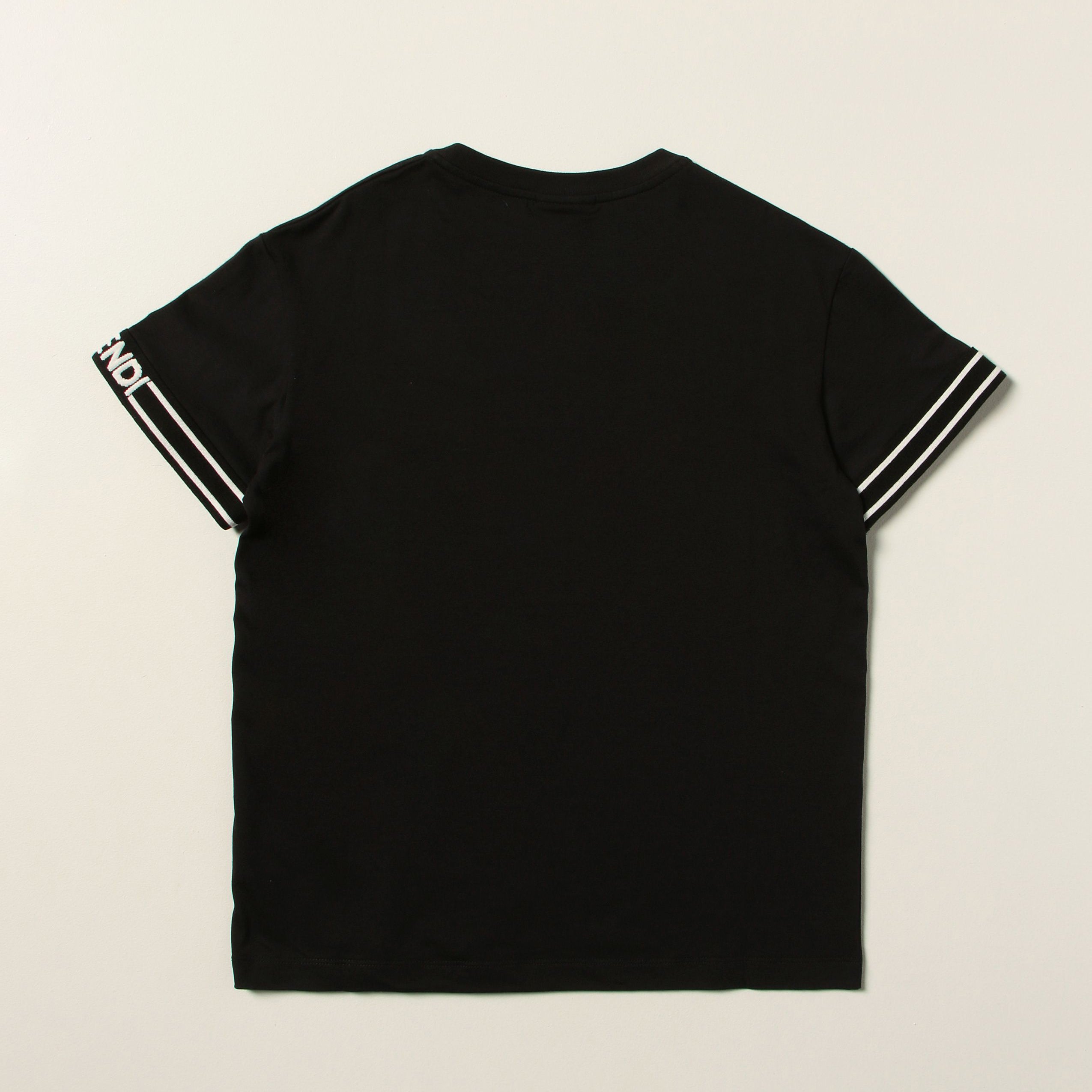 Boys Black Cotton T-Shirt