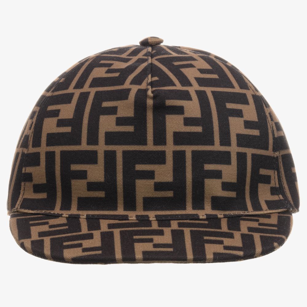 Boys & Girls Brown Logo Cap