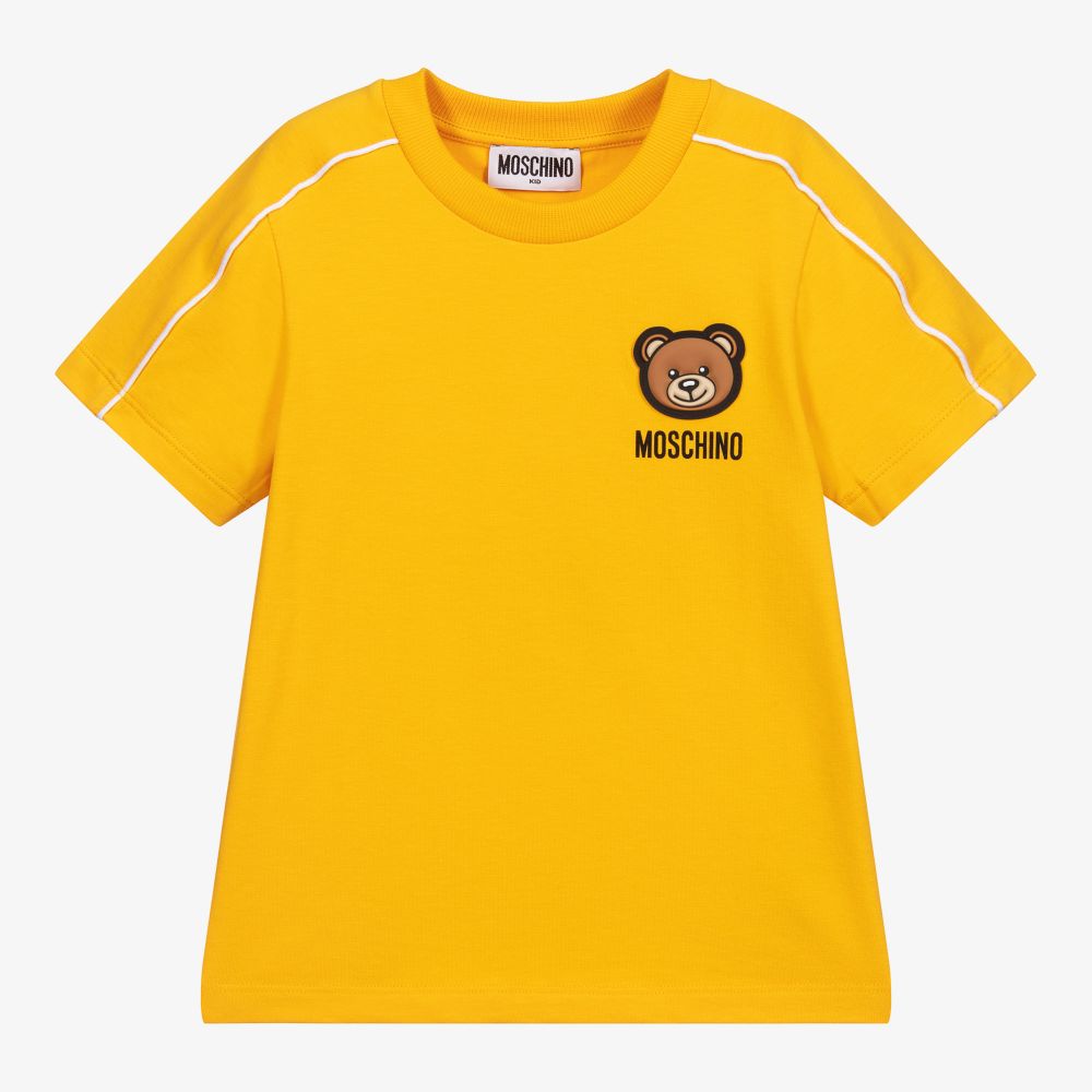 Boys & Girls Yellow Cotton T-Shirt