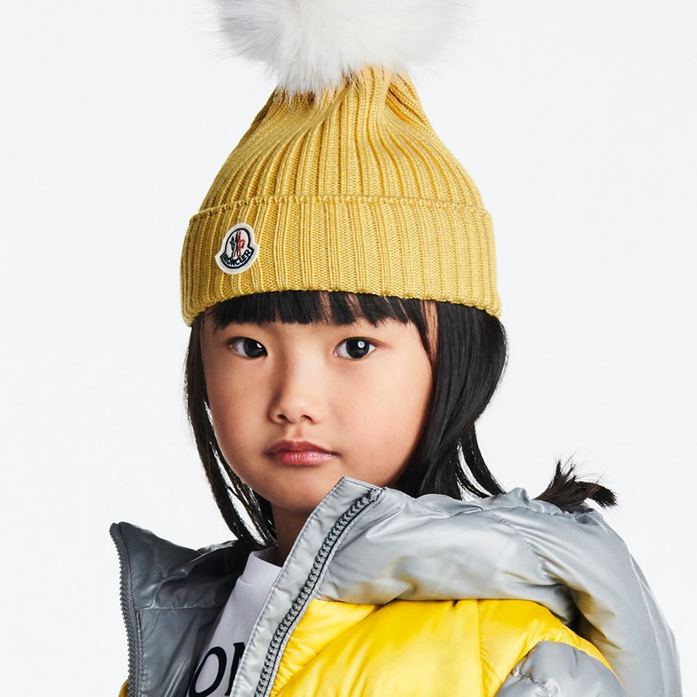 Boys & Girls Yellow Wool Hat