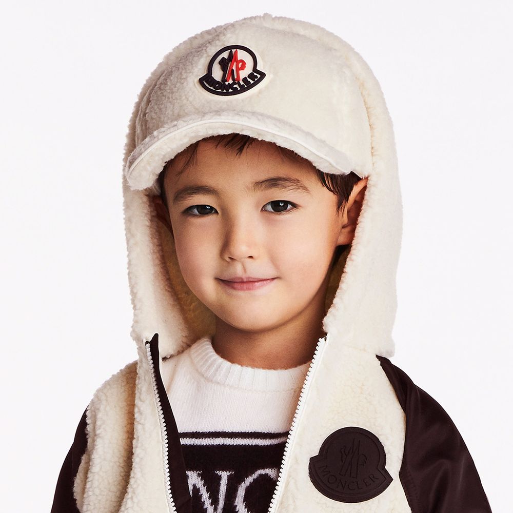 Boys & Girls White Logo Cap