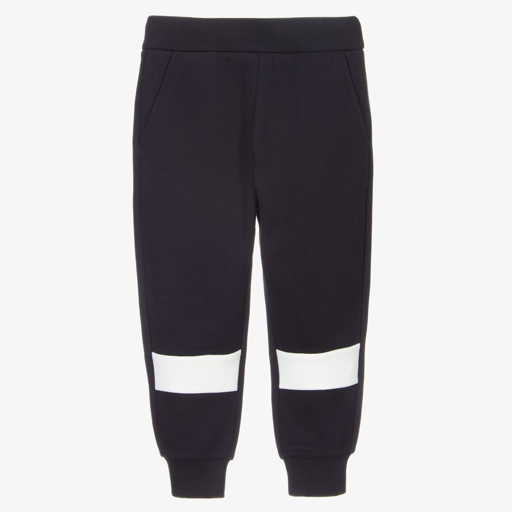 Boys Navy Logo Trousers