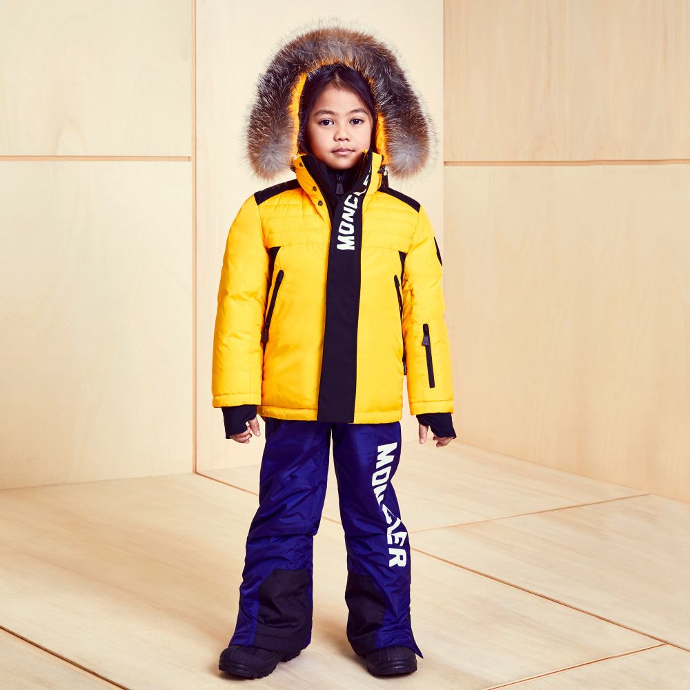 Boys & Girls Yellow "Tournant" Padded Down Jacket