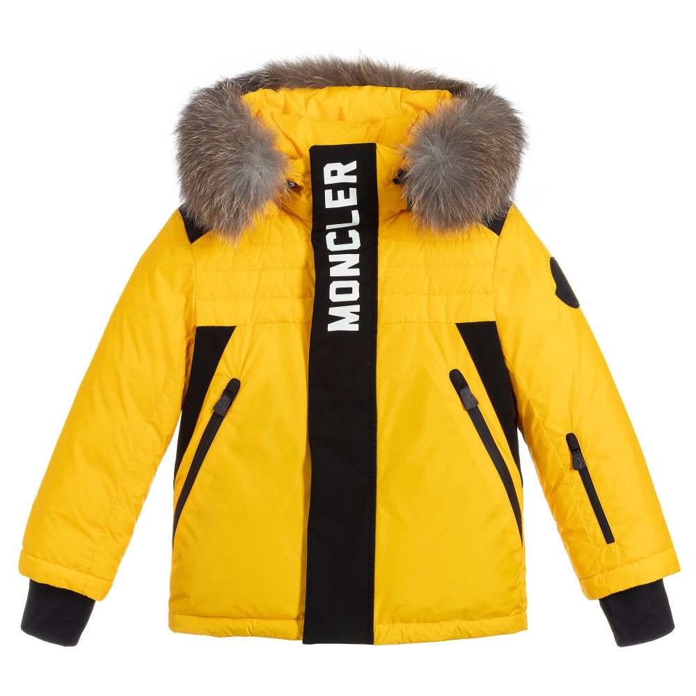 Boys & Girls Yellow "Tournant" Padded Down Jacket