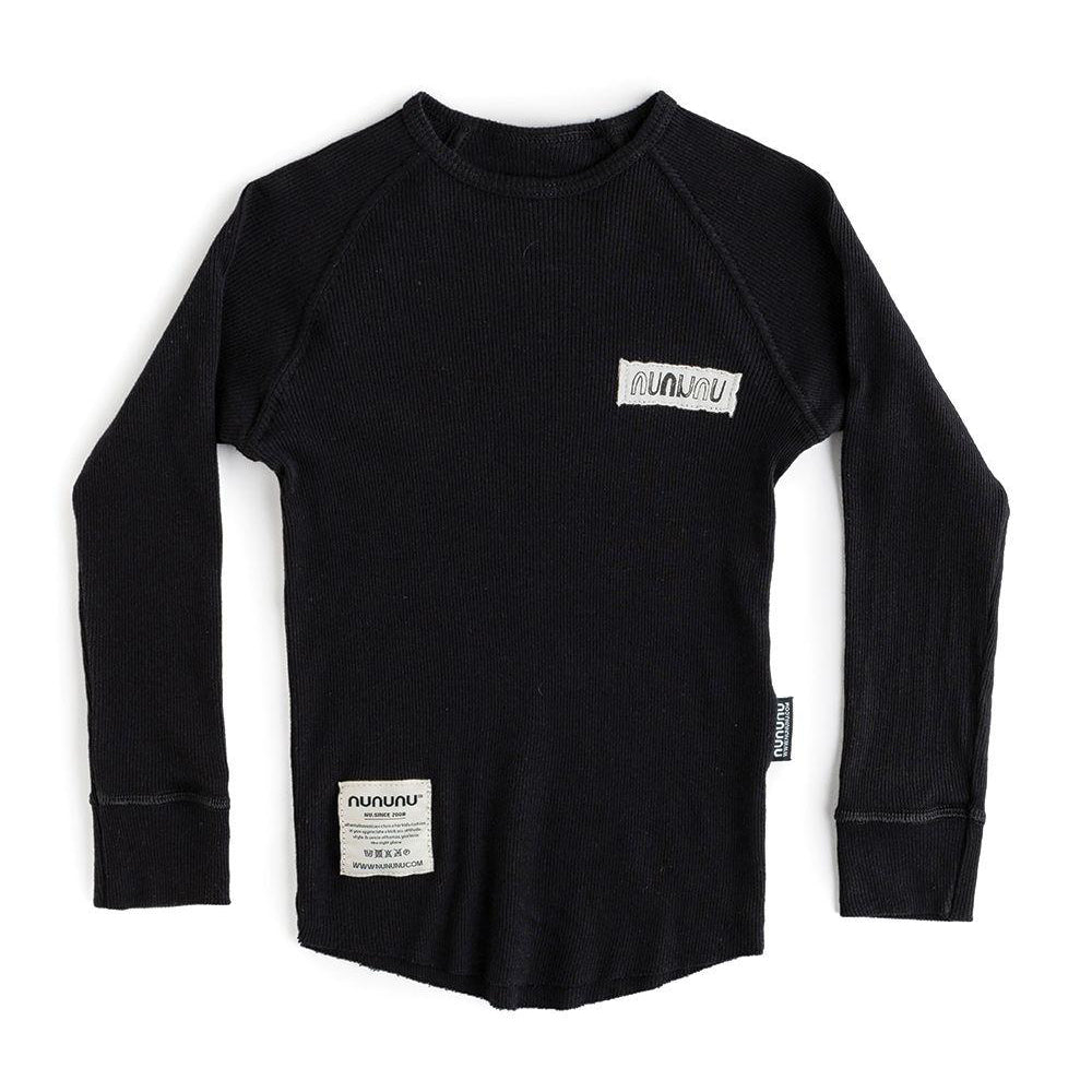 Boys & Girls Black Cotton T-Shirt