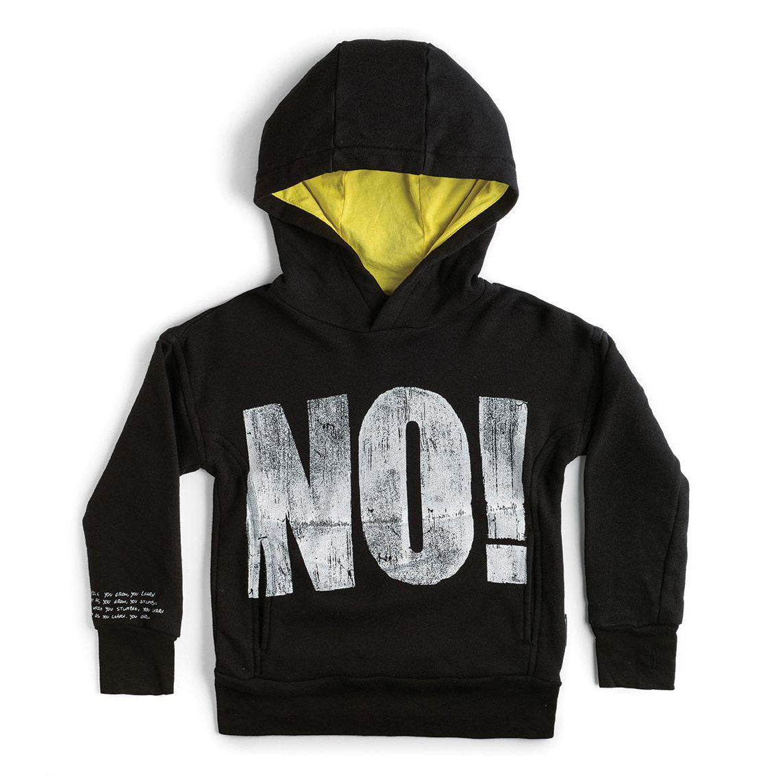 Boys & Girls Black Hooded Sweatshirt