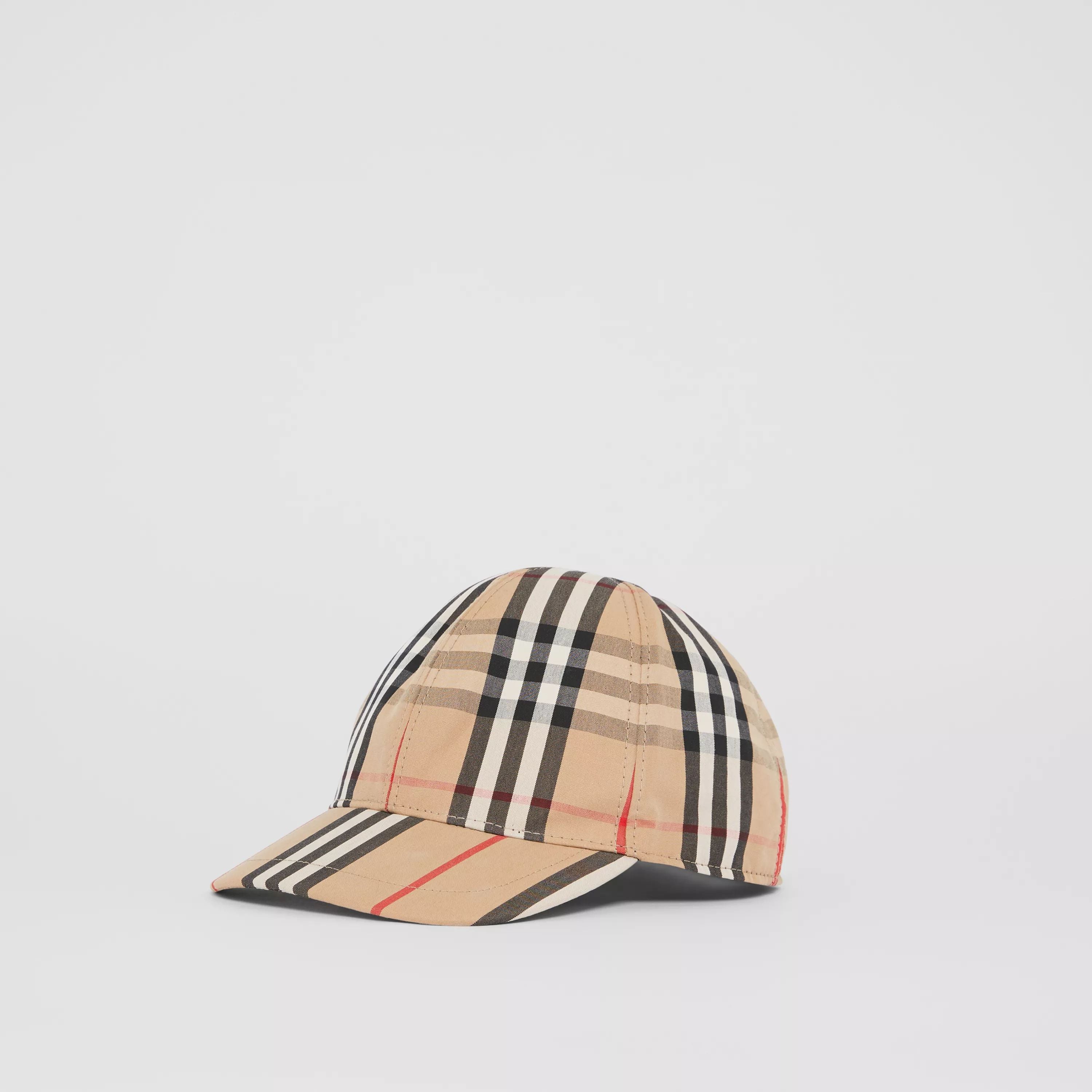 Boys & Girls Beige Check Cap