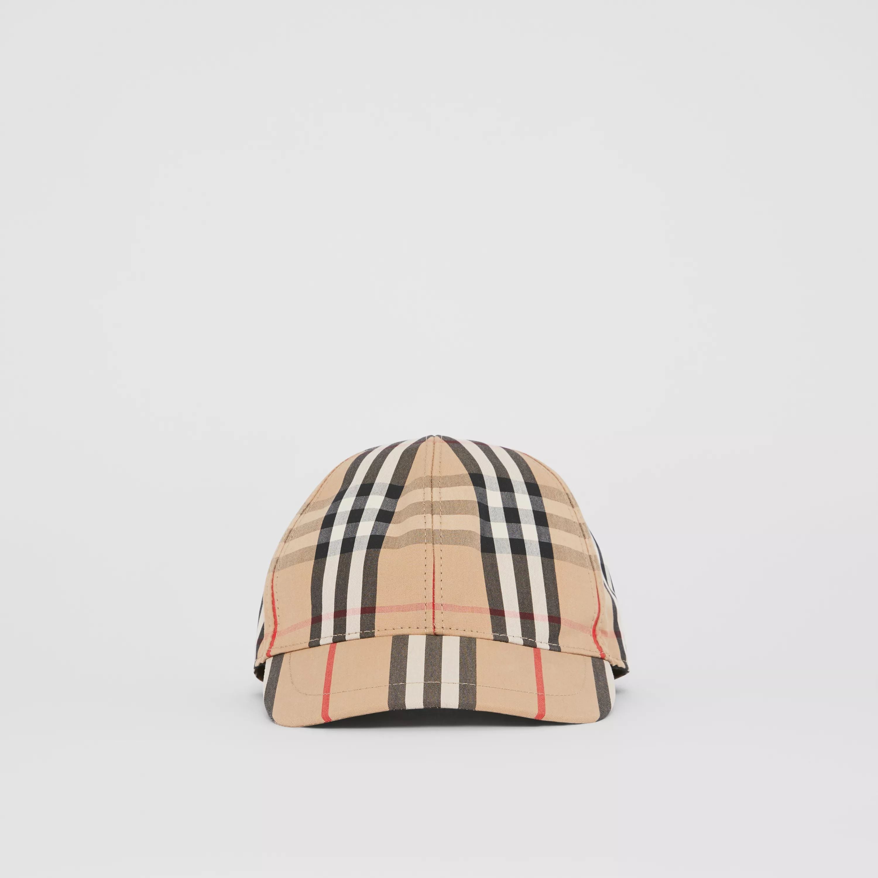 Boys & Girls Beige Check Cap