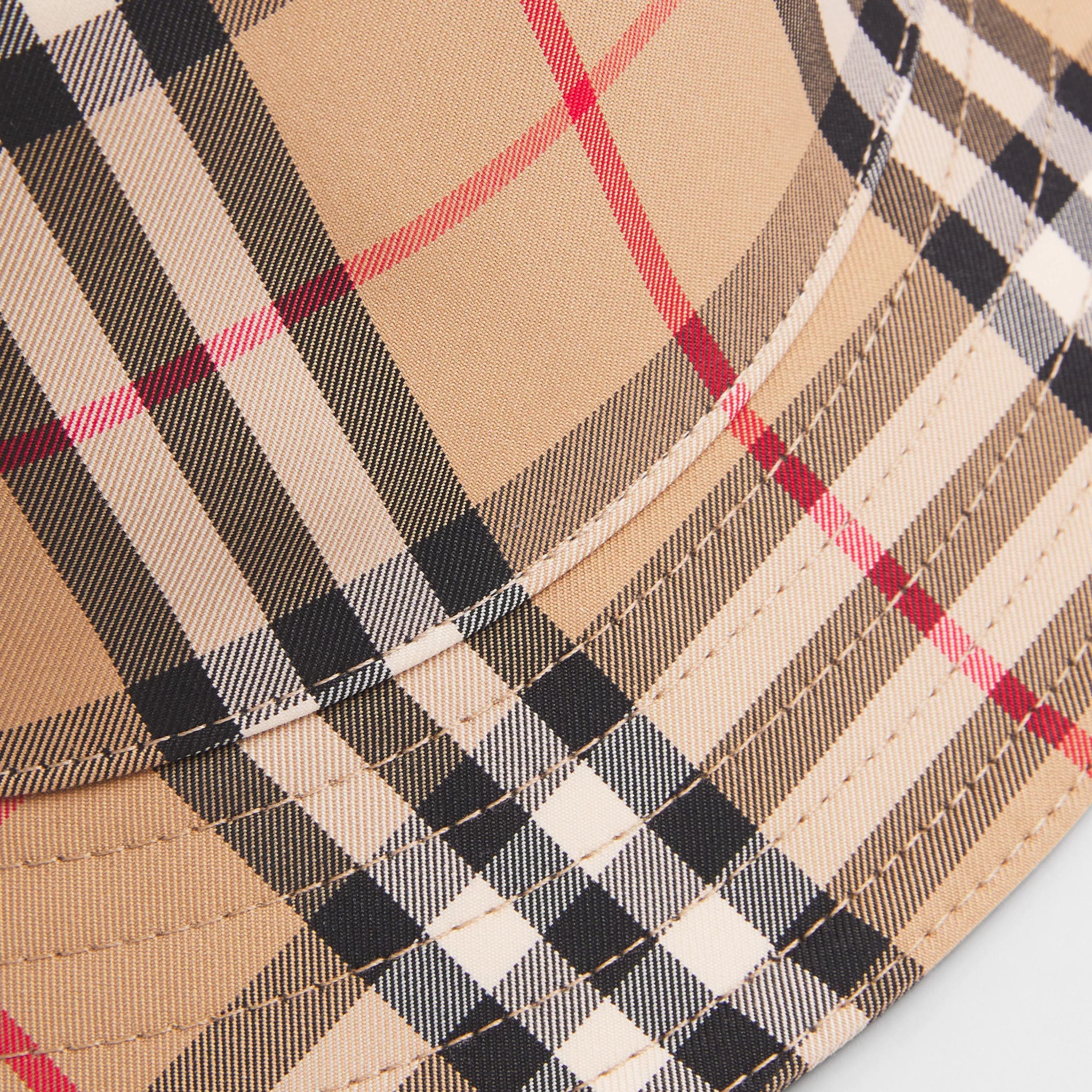 Baby Boys & Girls Beige Check Hat