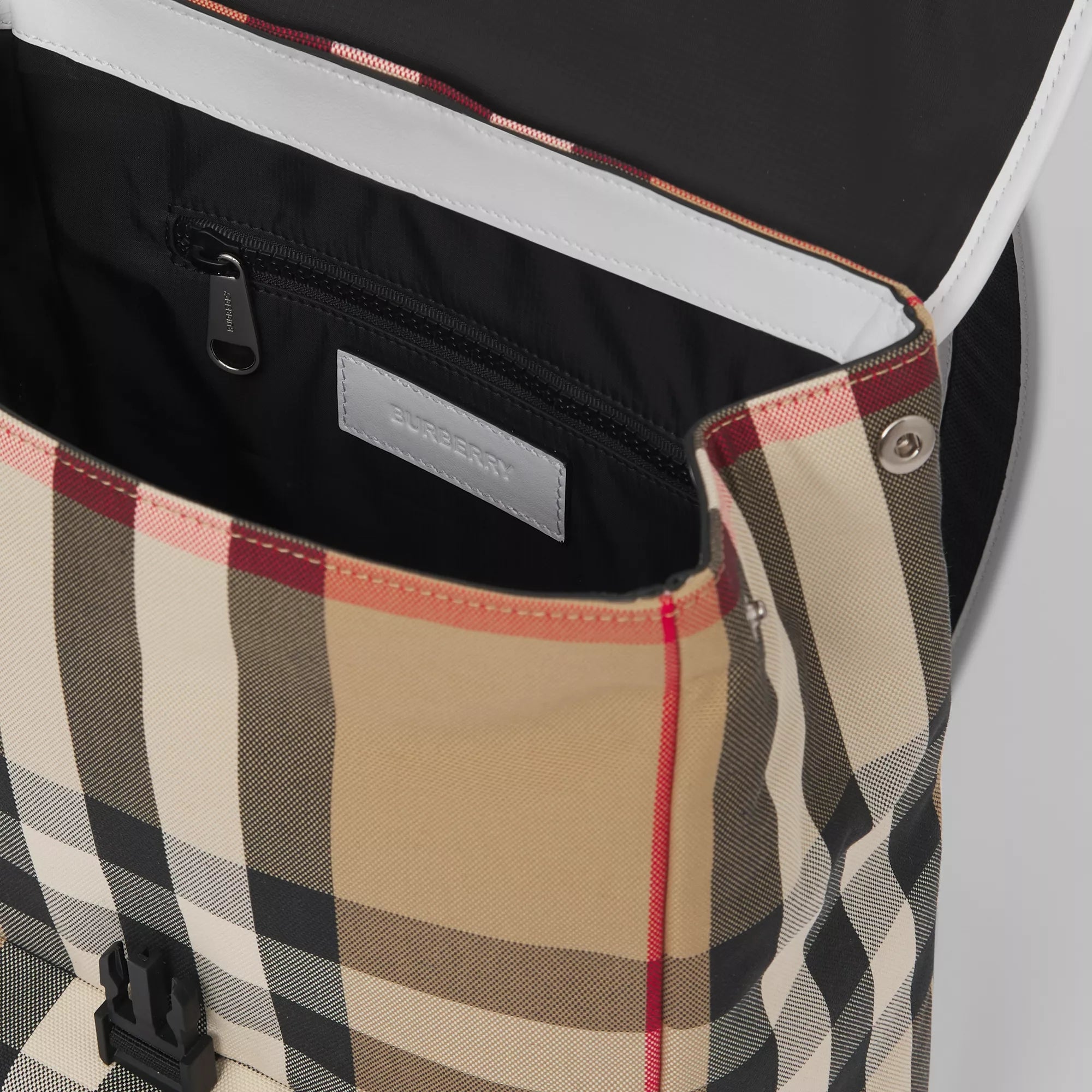 Boys & Girls Beige Check Backpack