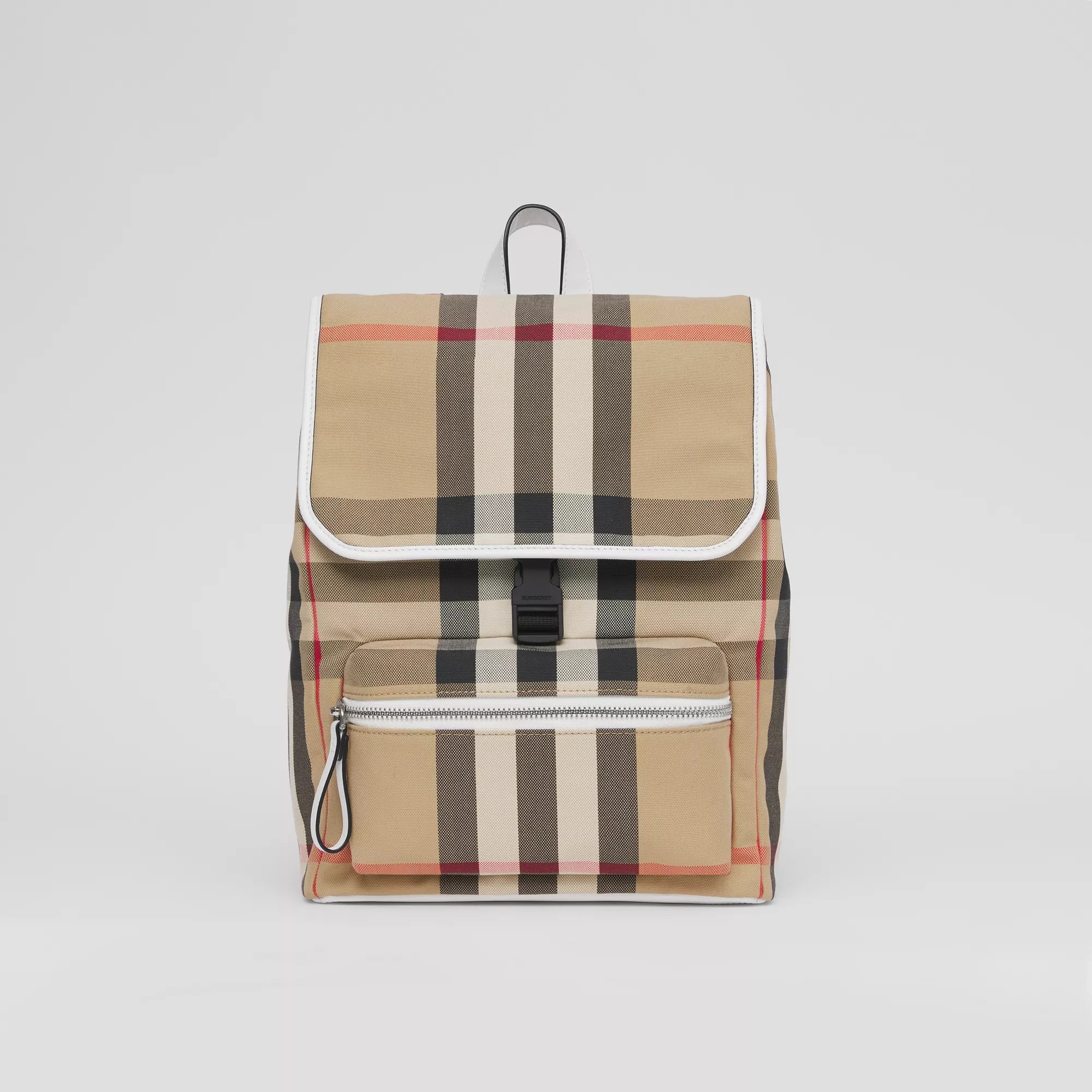 Boys & Girls Beige Check Backpack