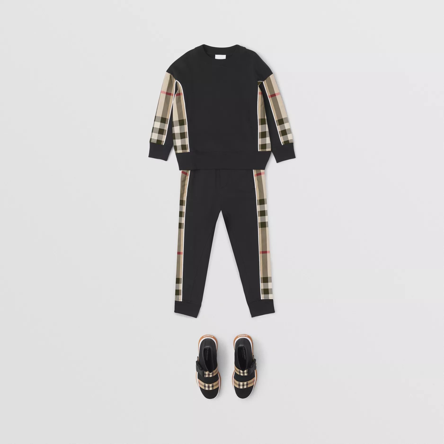 Boys Black Cotton Trousers