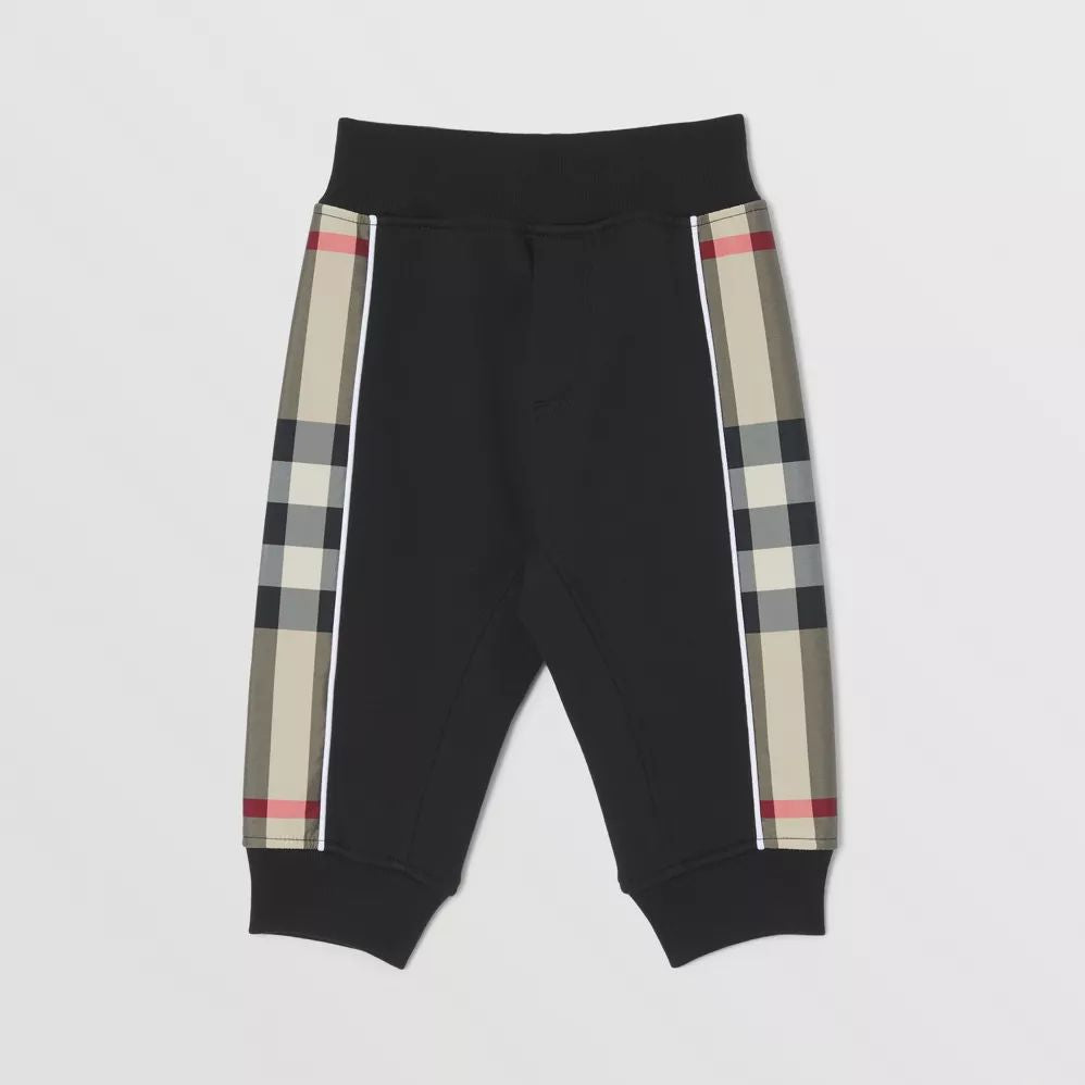 Baby Boys Black Cotton Trousers