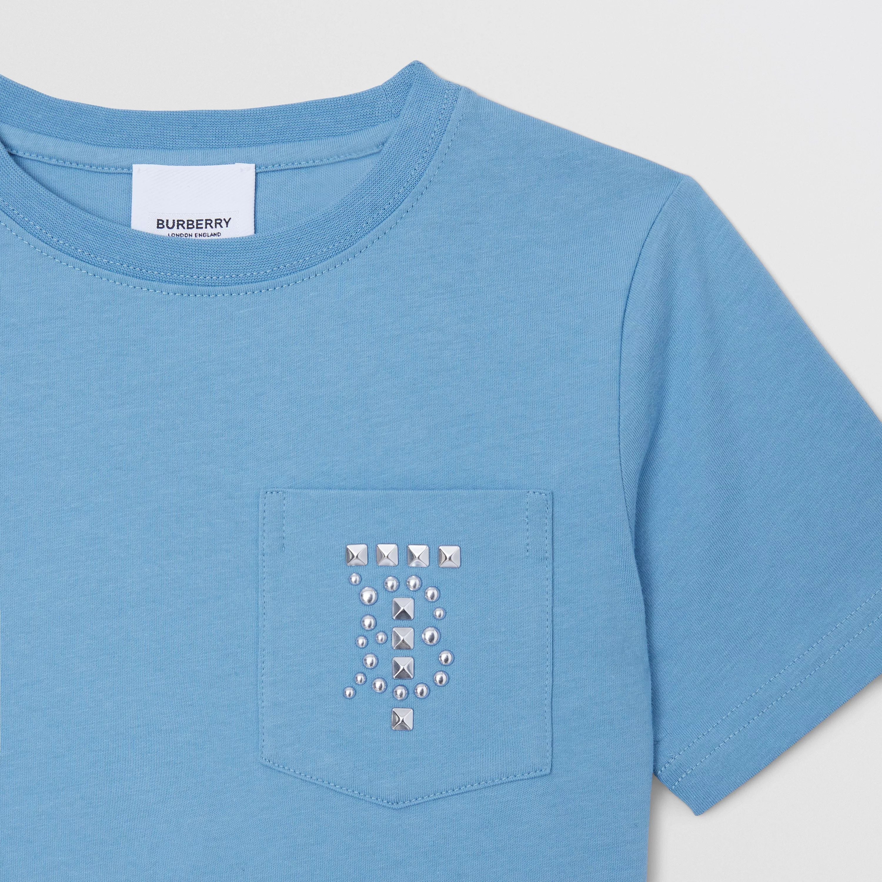 Boys & Girls Blue Logo Cotton T-Shirt