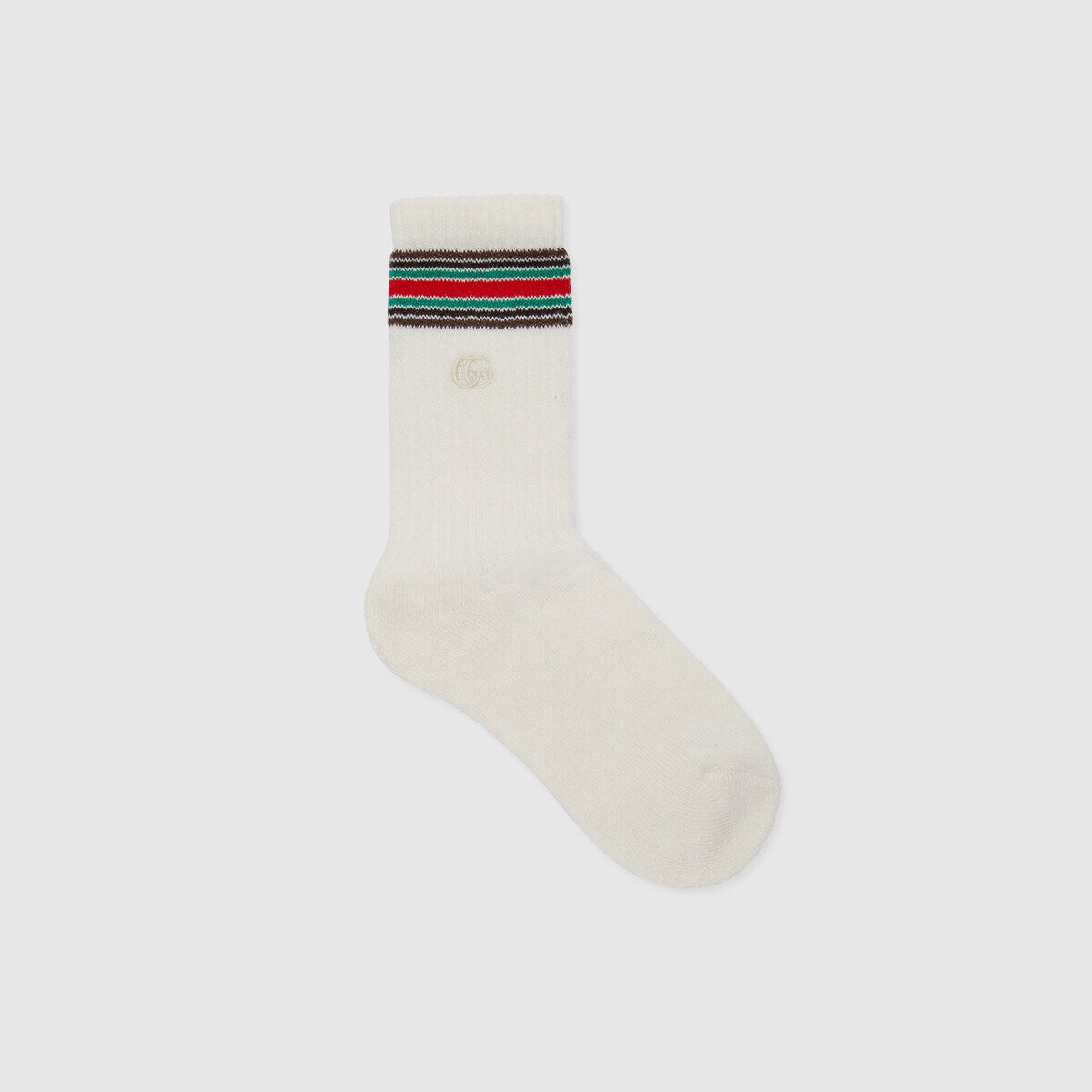 Boys & Girls White GG Logo Socks