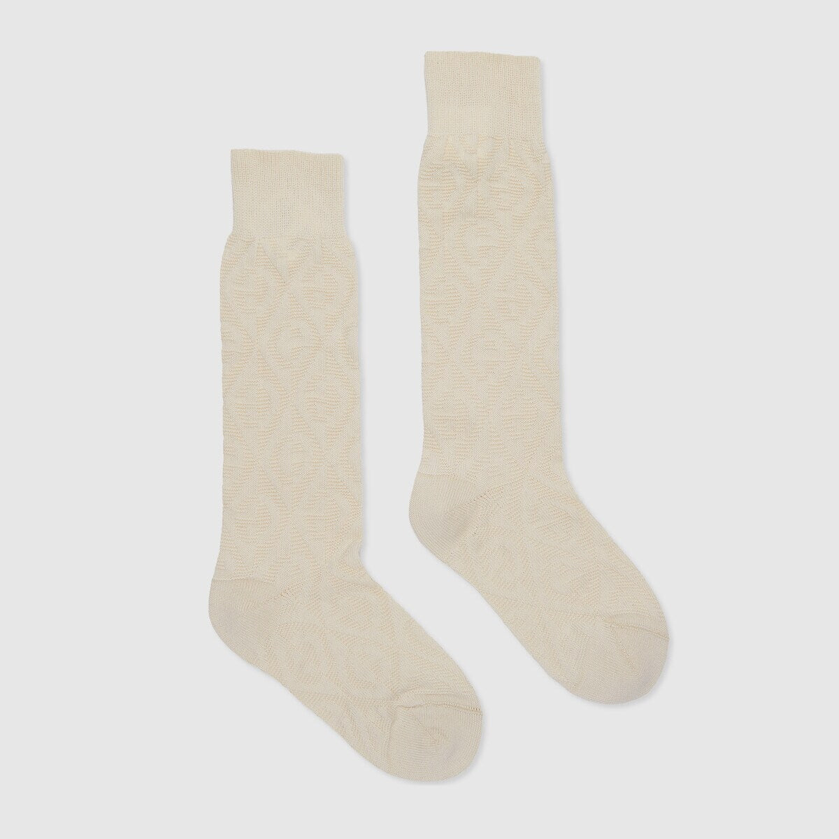 Boys & Girls Beige Logo Cotton Socks