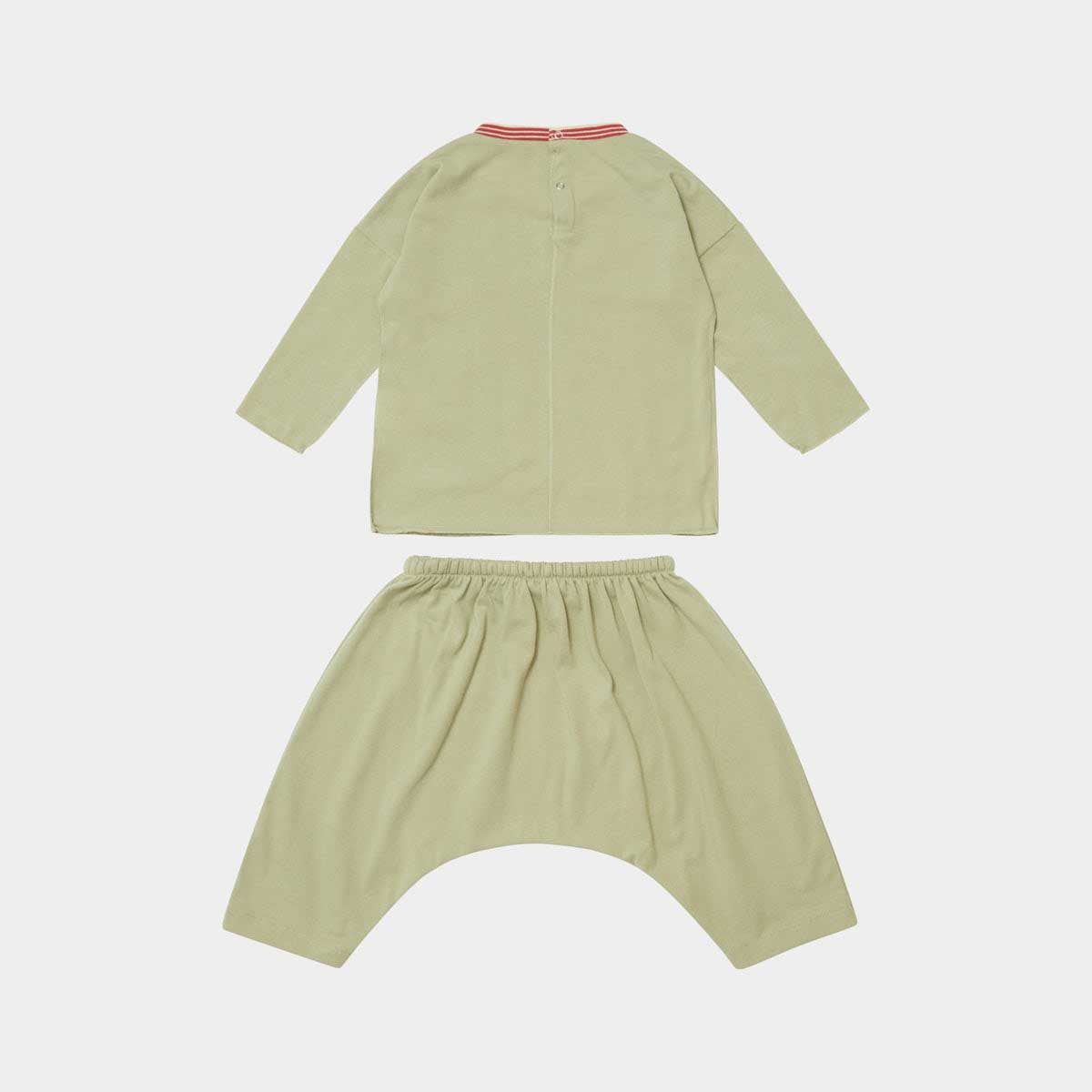 Baby Boys & Girls Green Cotton Set