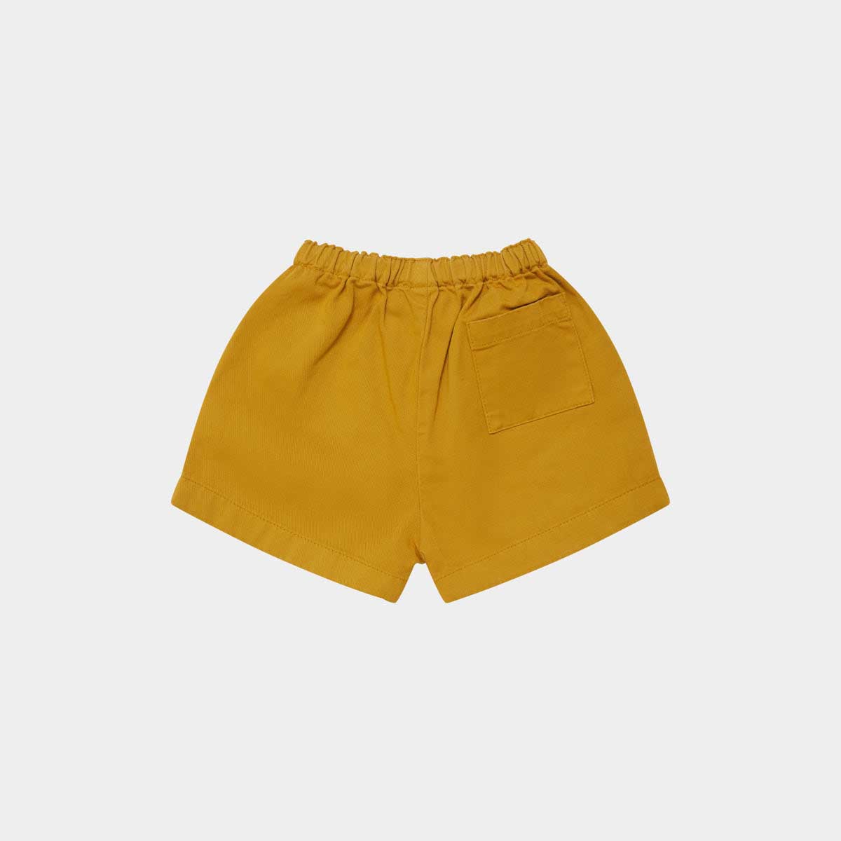 Baby Boys & Girls Yellow Cotton Shorts